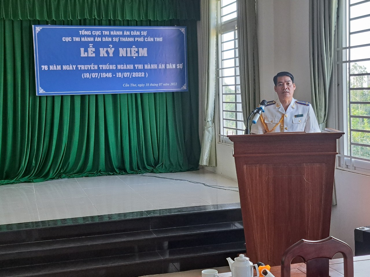 Cục Thi hành án dân sự thành phố Cần Thơ tổ chức buổi họp mặt nhân kỷ niệm 76 năm Ngày Truyền thống Thi hành án dân sự