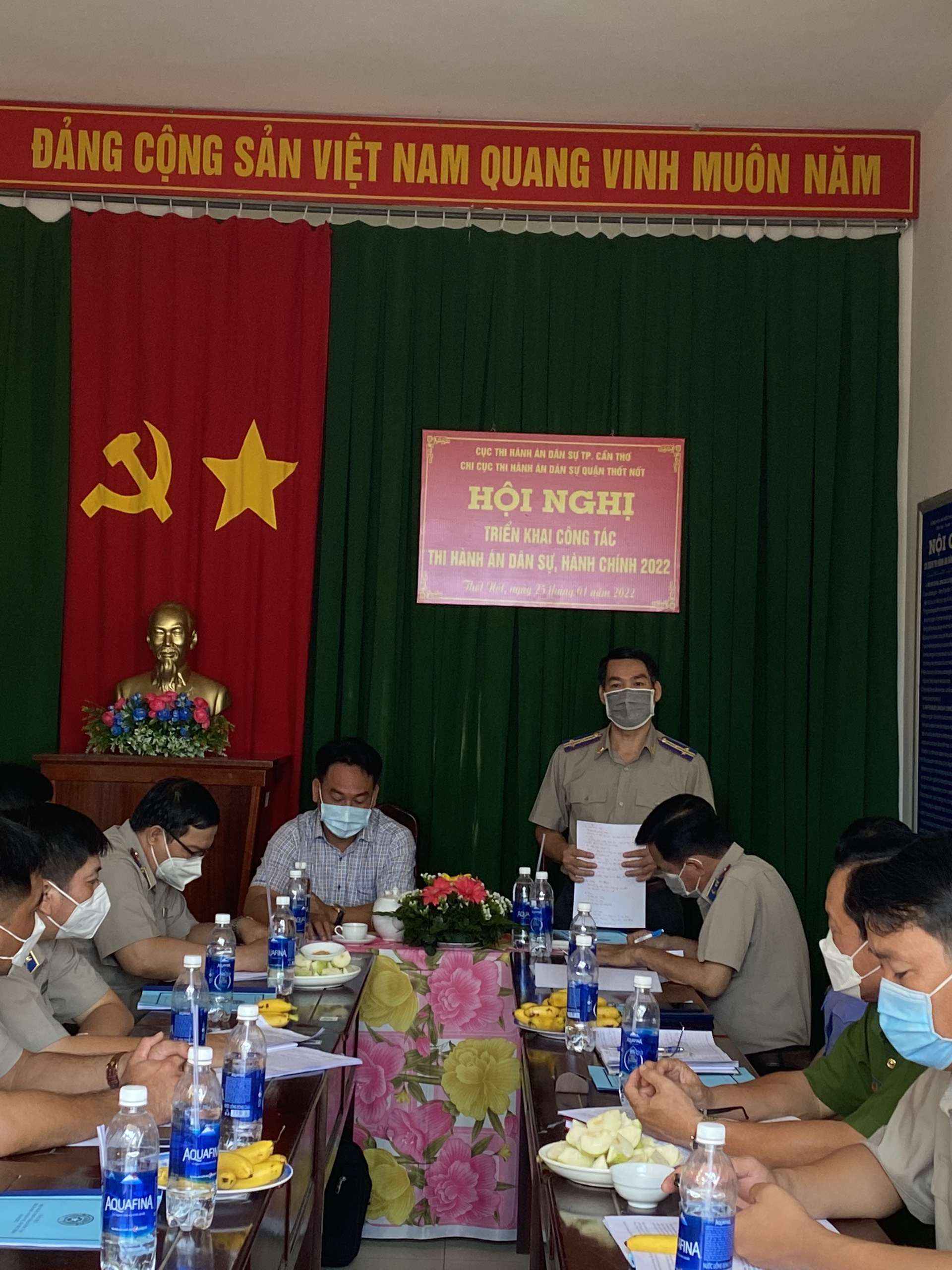 Chi cục Thi hành án dân sự quận Thốt Nốt hoàn thành xuất sắc nhiệm vụ năm 2021