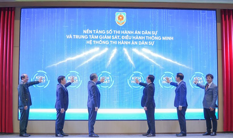 Bộ Tư pháp kích hoạt Nền tảng số trong lĩnh vực thi hành án dân sự và Trung tâm giám sát, điều hành thông minh IOC