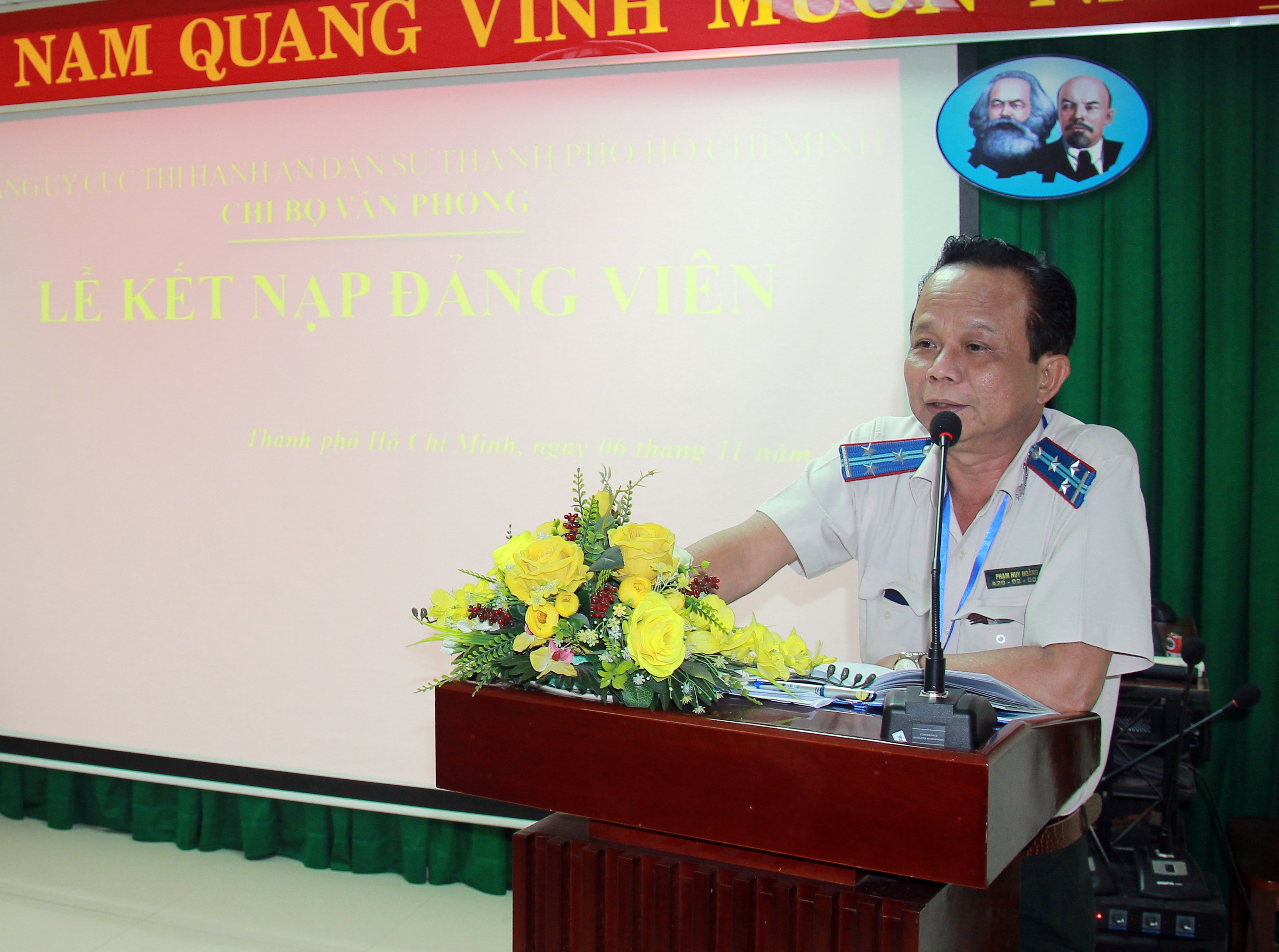 ĐẢNG ỦY CỤC THADS THÀNH PHỐ CHI BỘ VĂN PHÒNG KẾT NẠP ĐẢNG VIÊN MỚI