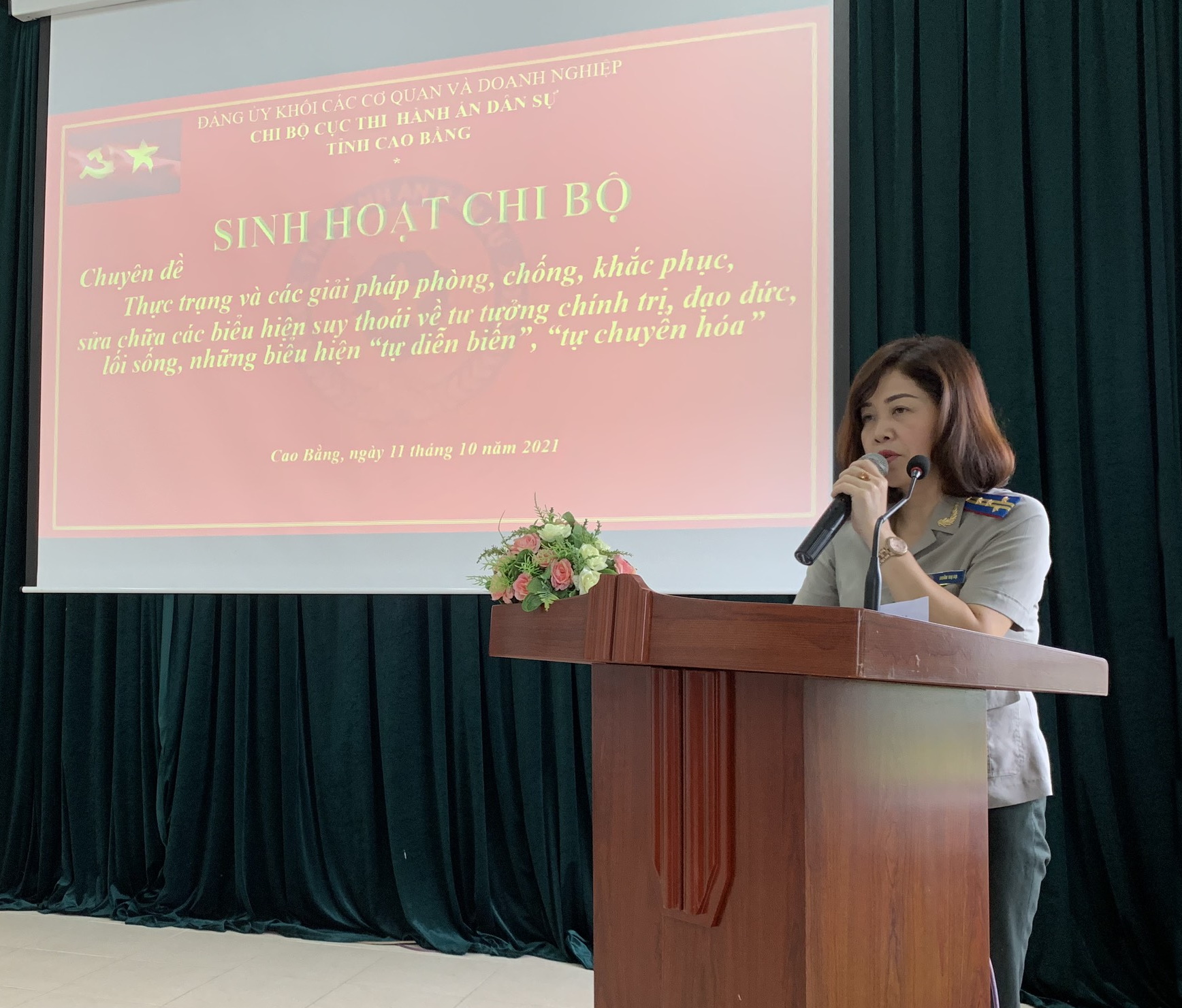 Cục Thi hành án dân sự tỉnh tổ chức sinh hoạt chuyên đề