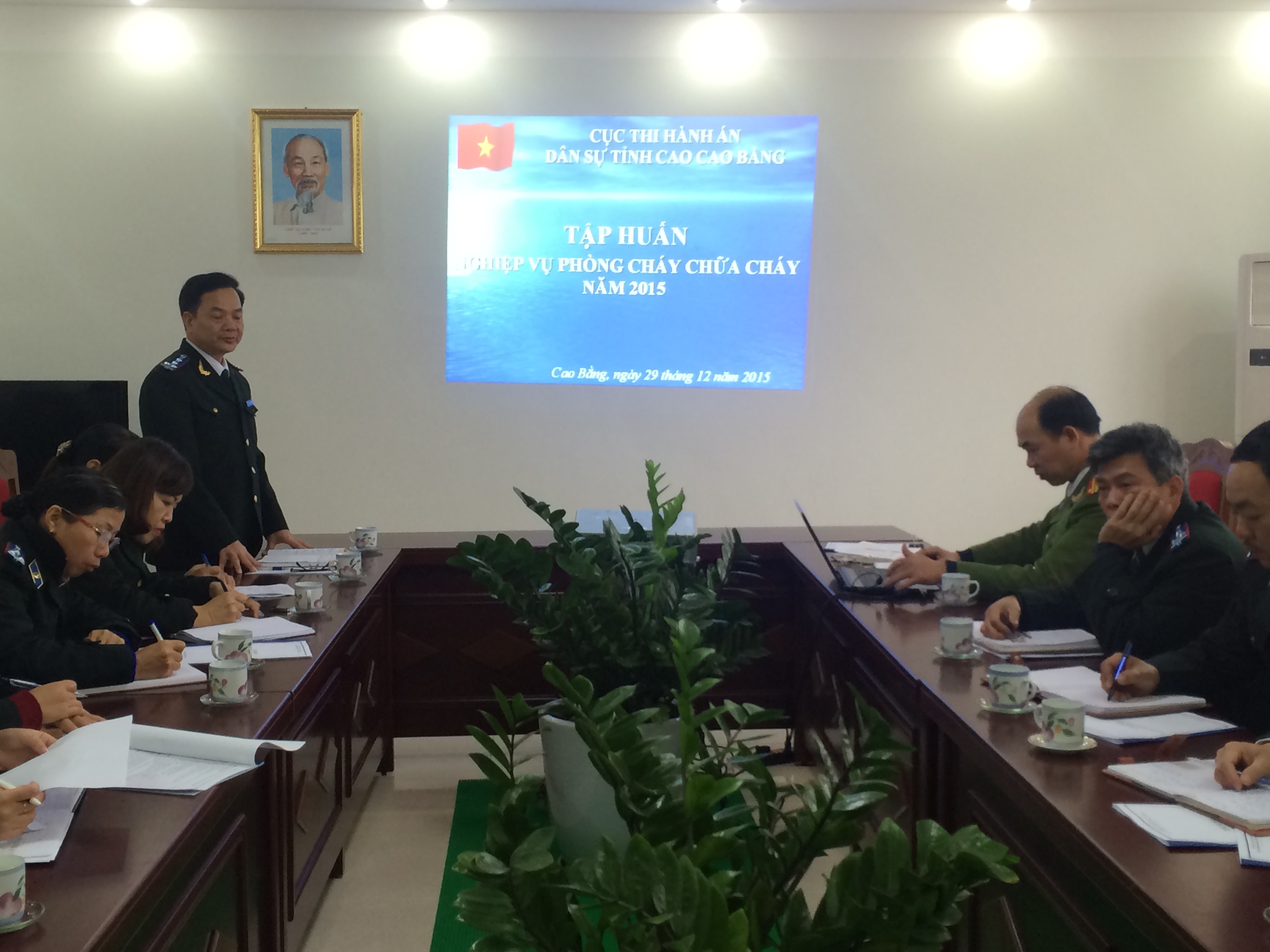 Cục Thi hành án dân sự tổ chức Hội nghị tập huấn công tác Phòng cháy chữa cháy