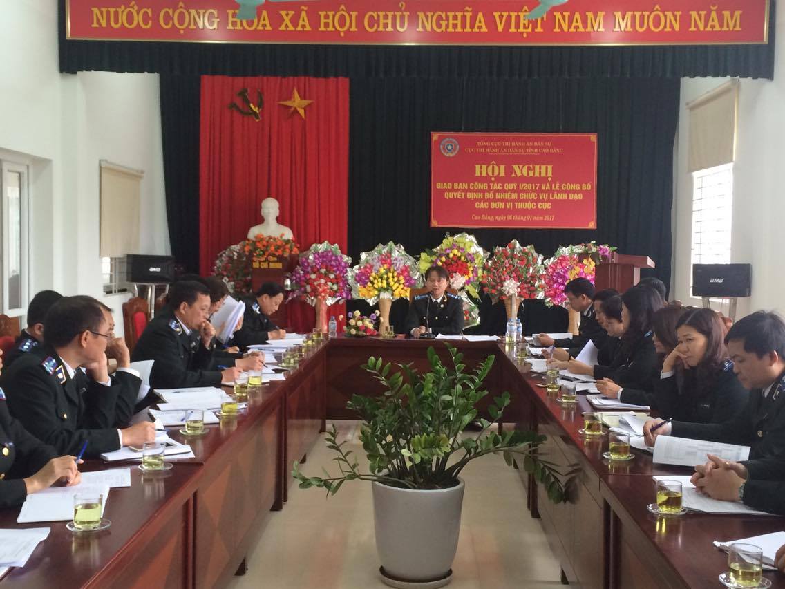 Cục Thi hành án dân sự tổ chức Hội nghị giao ban quý I năm 2017