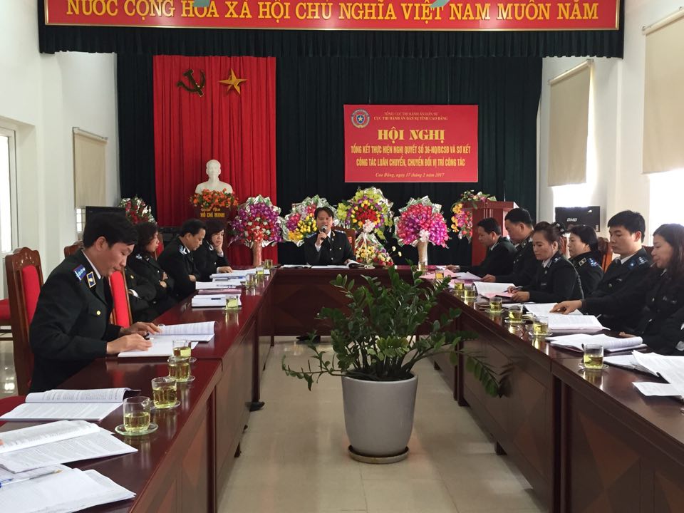 Cục Thi hành án dân sự tổ chức Hội nghị tổng kết thực hiện Nghị quyết số 36/NQ/BCSĐ ngày 14/3/2014 của Ban cán sự Đảng bộ Tư pháp và sơ kết công tác luân chuyển, chuyển đổi vị trí công tác