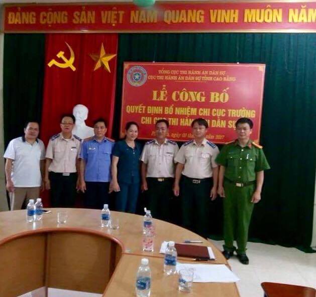 Lễ Công bố và trao Quyết định bổ nhiệm Chi cục trưởng Chi cục Thi hành án dân sự huyện Phục Hòa