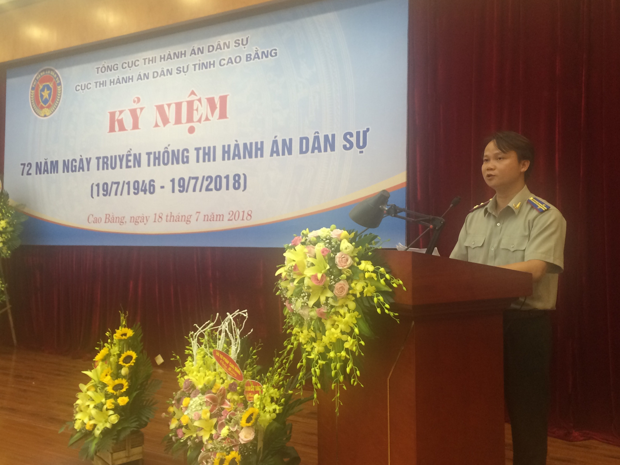 Cục Thi hành án dân sự tỉnh Cao Bằng Tổ chức Tọa đàm kỷ niệm 72 năm Ngày Truyền thống Thi hành án dân sự