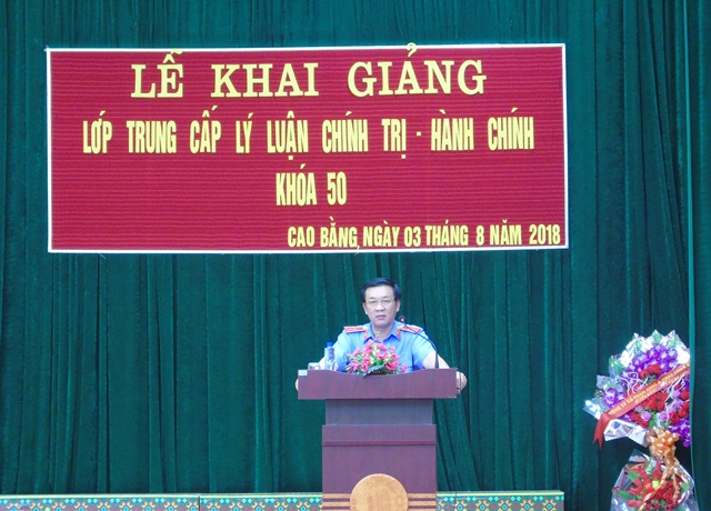 Khai giảng Lớp Trung cấp lý luận chính trị - hành chính khóa 50