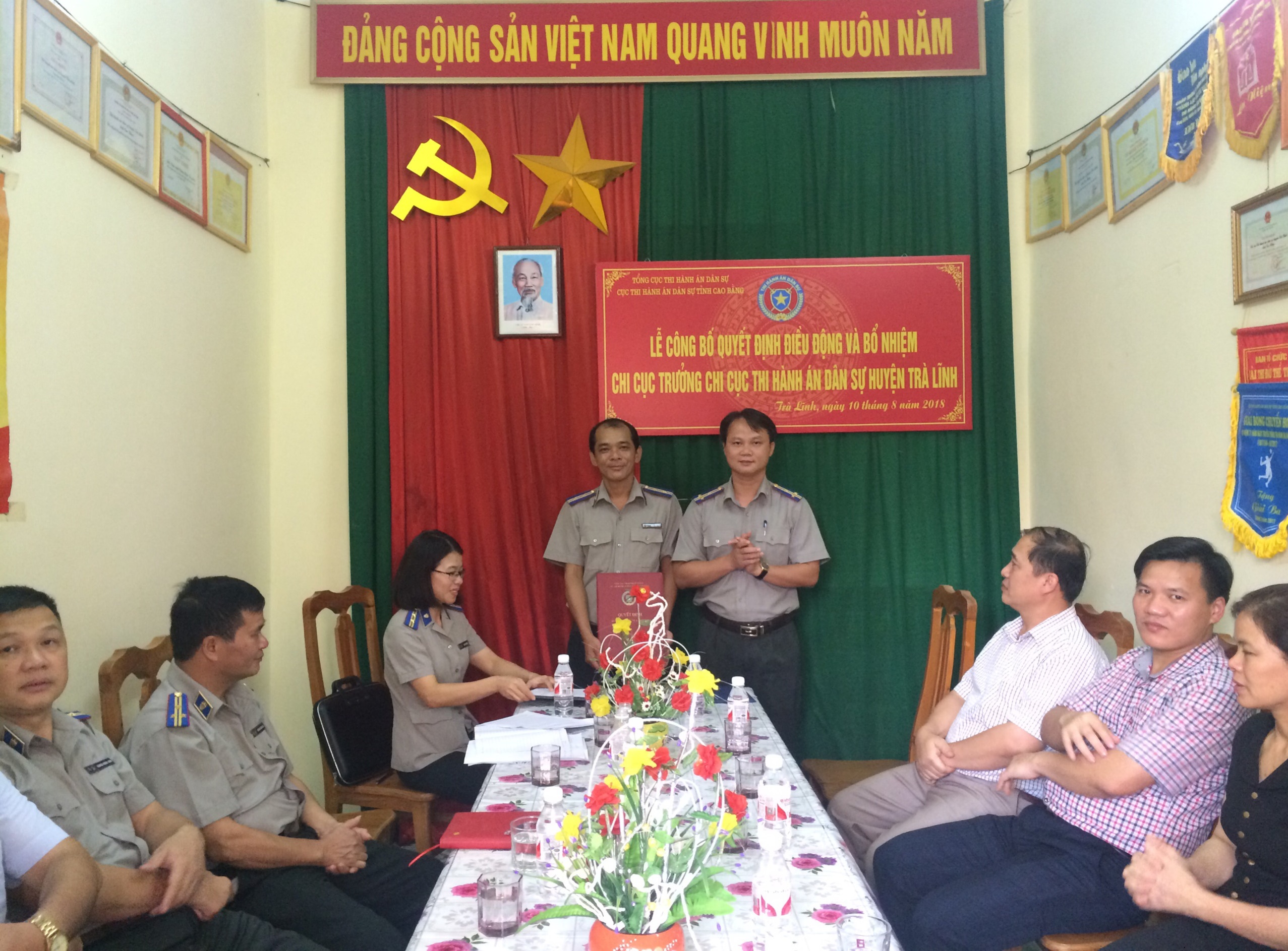 Bổ nhiệm đồng chí Ngọc Bảo Tiến làm Chi cục trưởng Chi cục Thi hành án dân sự huyện Trà Lĩnh