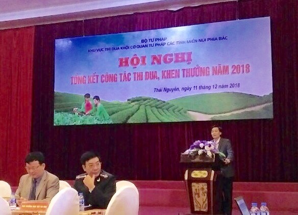 Hội nghị tổng kết công tác thi đua khen thưởng Khối cơ quan Tư pháp các tỉnh miền núi phía Bắc năm 2018