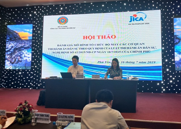 Hội nghị tập huấn “Nghiệp vụ về công tác tổ chức cán bộ hệ thống THADS” và Hội thảo “Đánh giá mô hình tổ chức bộ máy các cơ quan Thi hành án dân sự theo quy định của Luật Thi hành án dân sự, Nghị định số 62/2015/NĐ-CP"