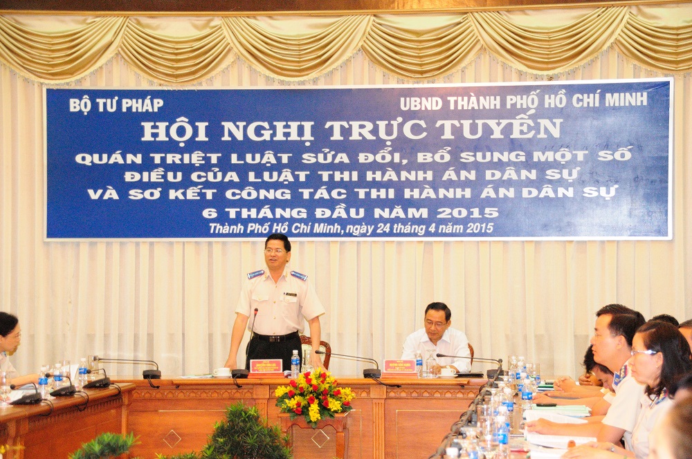 Hội nghị quán triệt Luật Sửa đổi bổ sung một số điều của Luật Thi hành án dân sự và sơ kết công tác Thi hành án dân sự 6 tháng đầu năm 2015 