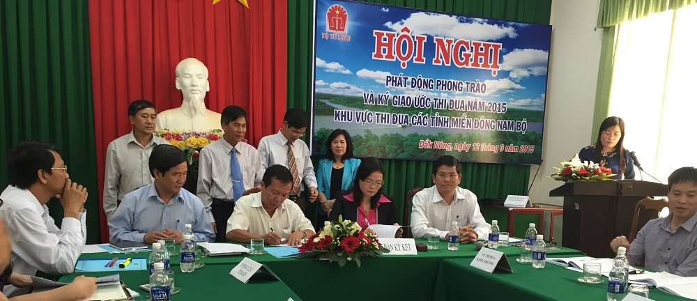 Hội nghị phát động và ký kết giao ước thi đua năm 2015 khu vực miền Đông Nam bộ