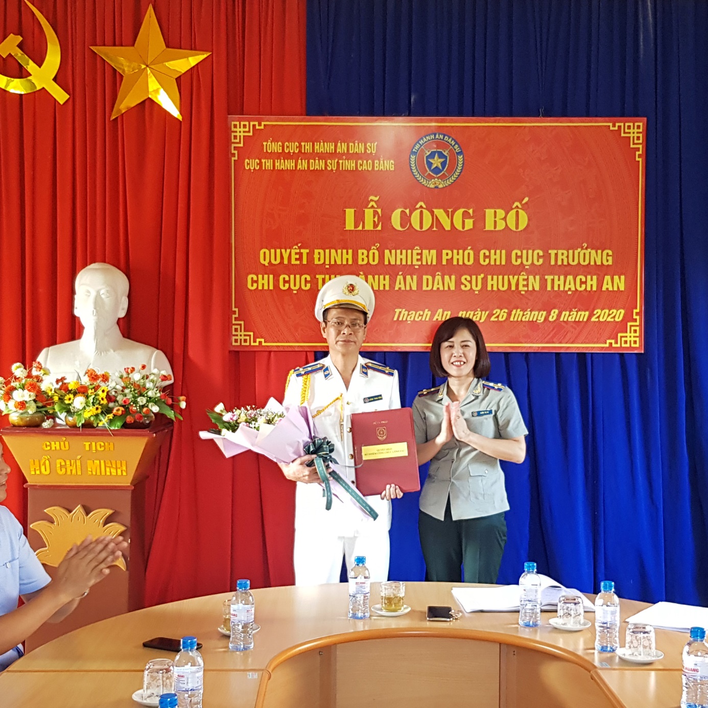 Lễ công bố Quyết định bổ nhiệm Phó Chi cục trưởng Chi cục Thi hành án dân sự huyện Thạch An