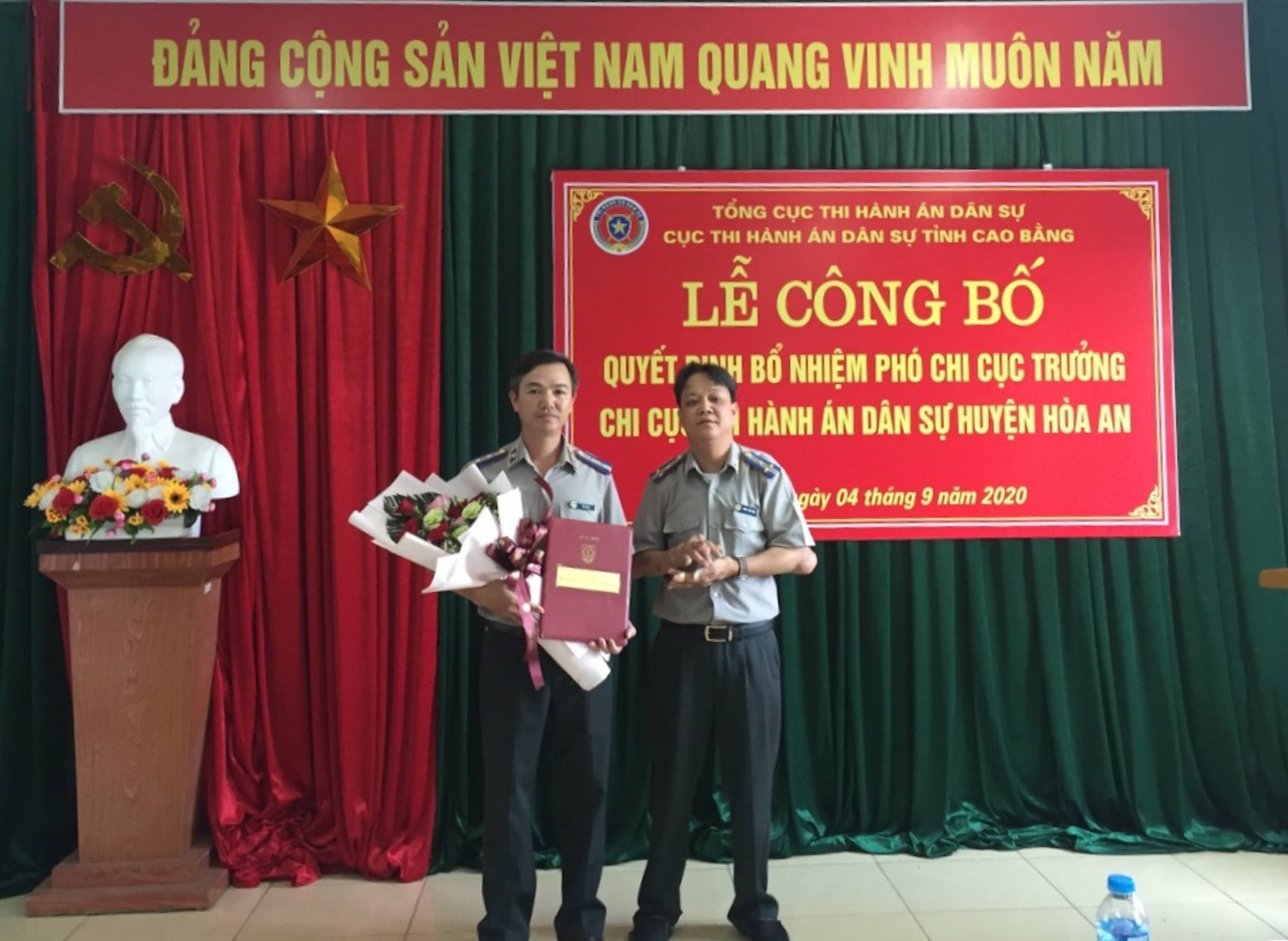 Bổ nhiệm Phó Chi cục trưởng Chi cục Thi hành án dân sự huyện Hòa An