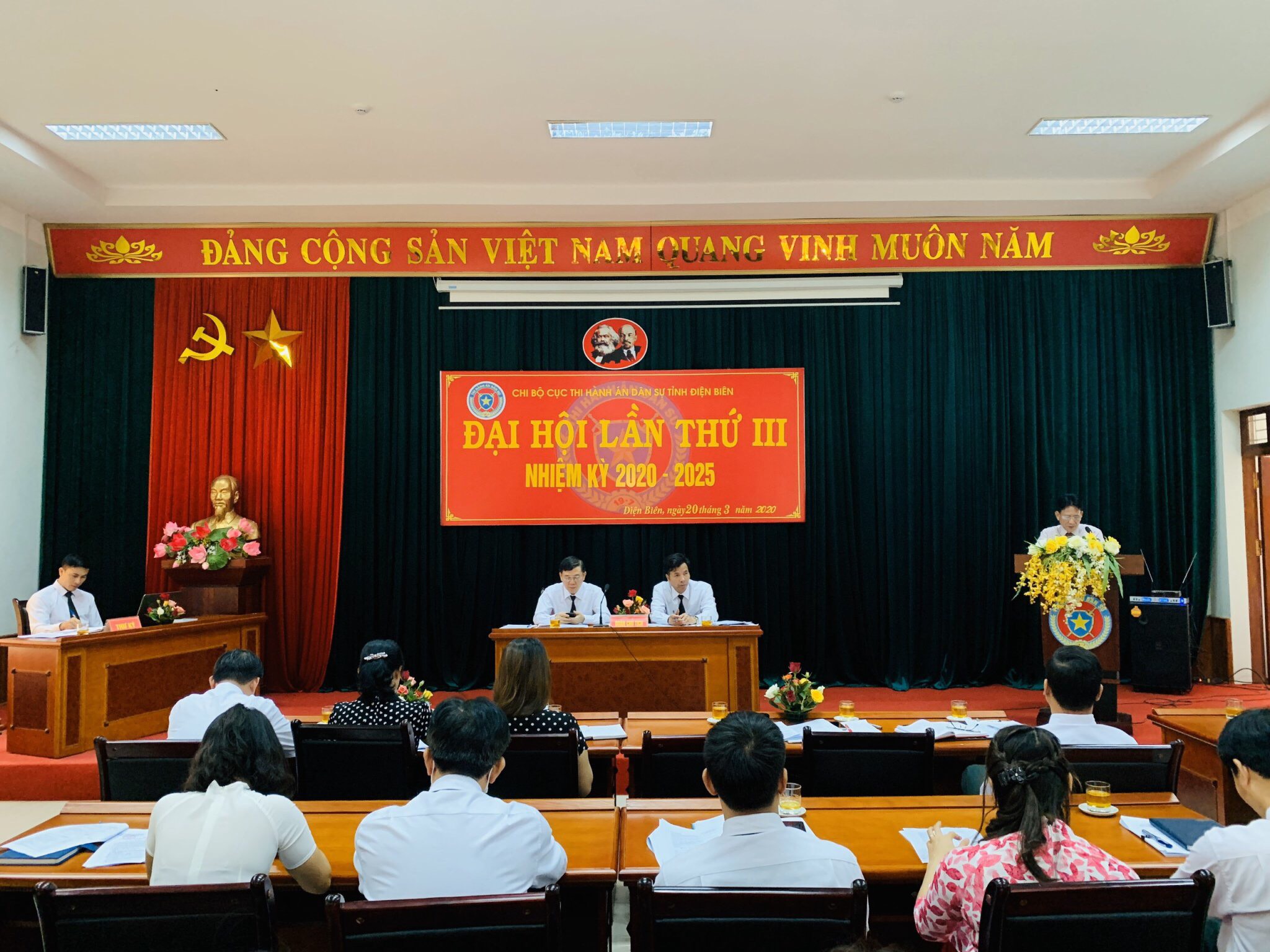 CHI BỘ CỤC THI HÀNH ÁN DÂN SỰ TỈNH ĐIỆN BIÊN TỔ CHỨC ĐẠI HỘI LẦN THỨ III, NHIỆM KỲ 2020-2025
