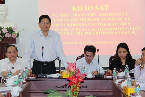 KHẢO SÁT THỰC TRẠNG THU, NỘP, QUẢN LÝ VÀ SỬ DỤNG PHÍ THI HÀNH ÁN DÂN SỰ TẠI TP. HỒ CHÍ MINH VÀ TỈNH ĐỒNG NAI