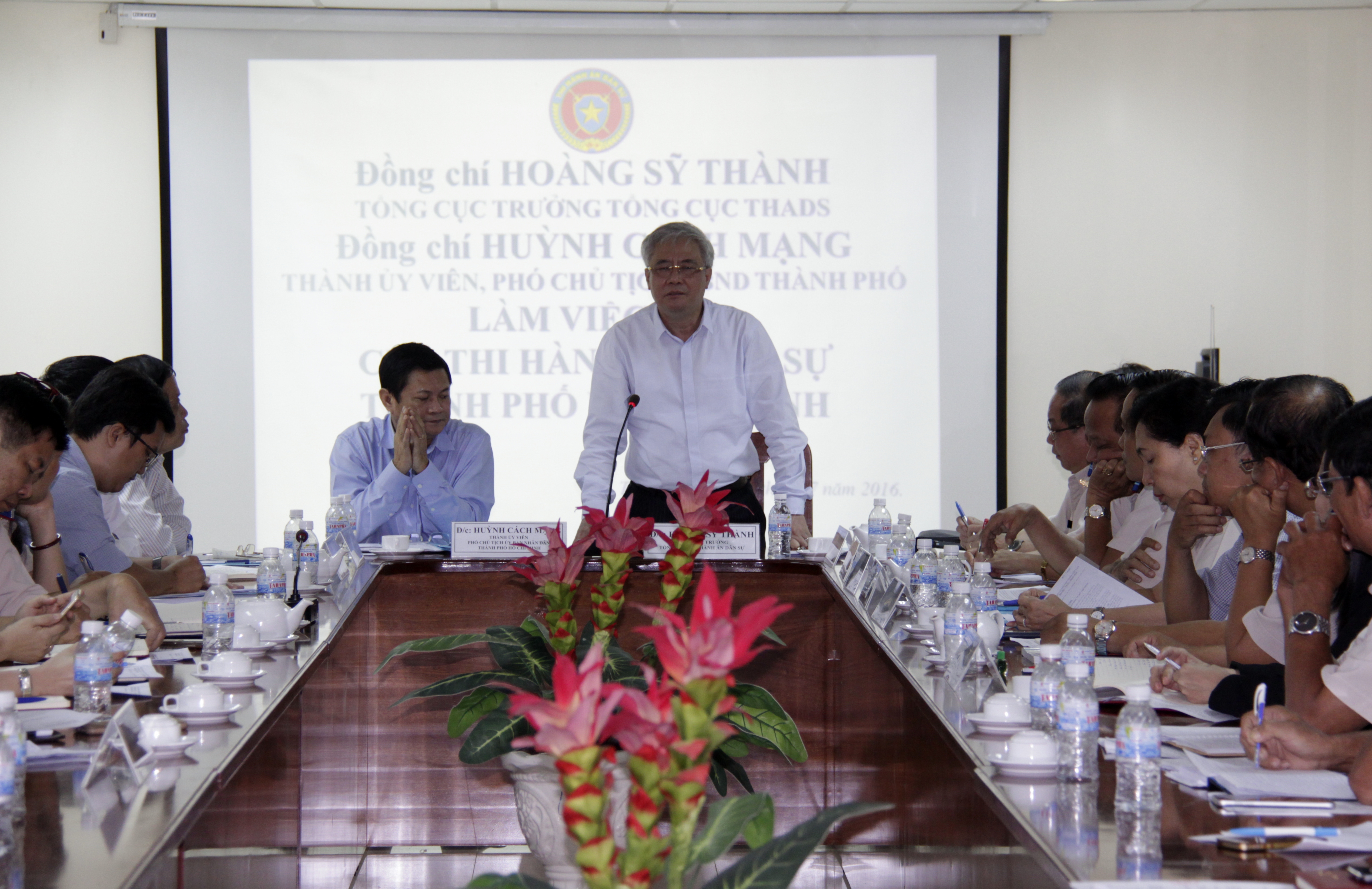 Tổng cục Thi hành án dân sự và Ủy ban nhân dân thành phố Hồ Chí Minh quan tâm chỉ đạo công tác thi hành án dân sự tại Cục Thi hành án dân sự thành phố Hồ Chí Minh