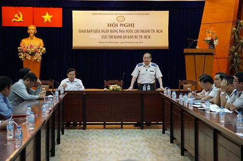 Hội nghị giao ban giữa Cục Thi hành án dân sự TP.HCM và Ngân hàng Nhà nước chi nhánh TP.HCM