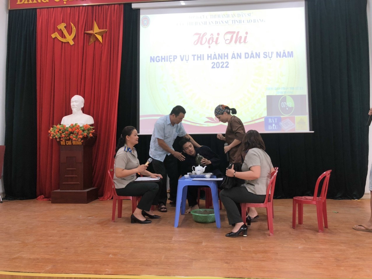 Cục THADS tỉnh Cao Bằng tổ chức Hội thi “Nghiệp vụ Thi hành án dân sự” năm 2022 nhân dịp chào mừng kỷ niệm 76 năm Ngày Truyền thống Thi hành án dân sự (1946 - 2022)