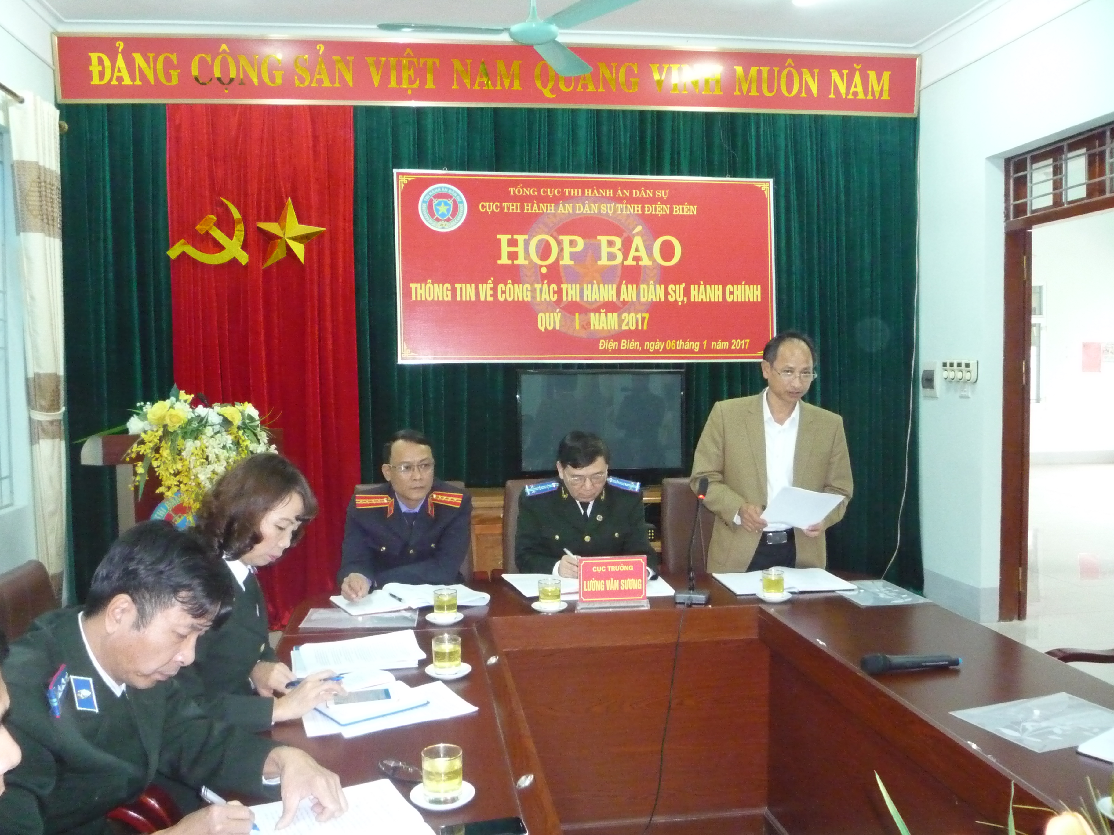 Cục THADS tỉnh Điện Biên:   HỌP BÁO THÔNG TIN VỀ KẾT QUẢ CÔNG TÁC  THI HÀNH ÁN DÂN SỰ, HÀNH CHÍNH QUÝ I NĂM 2017