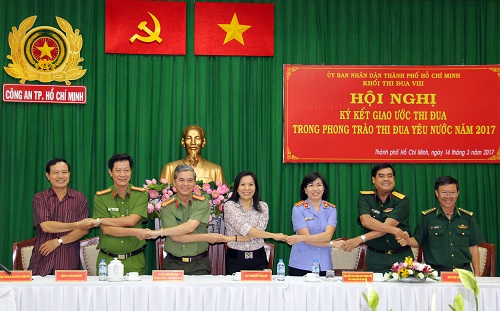 TP HCM: Khối nội chính thành phố ký kết giao ước thi đua trong phong trào thi đua yêu nước năm 2017