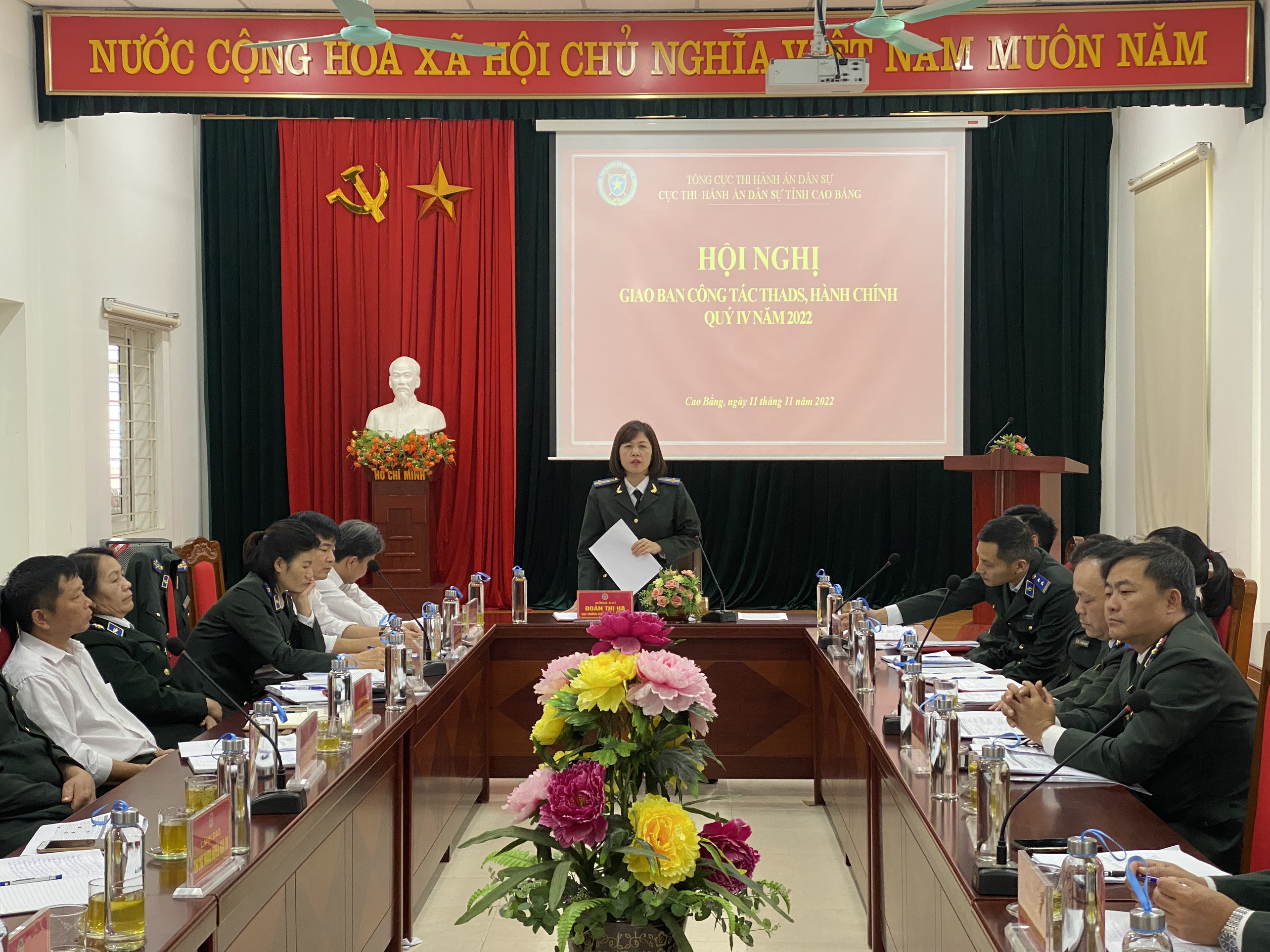 Cục Thi hành án dân sự tổ chức Hội nghị giao ban quý IV năm 2022