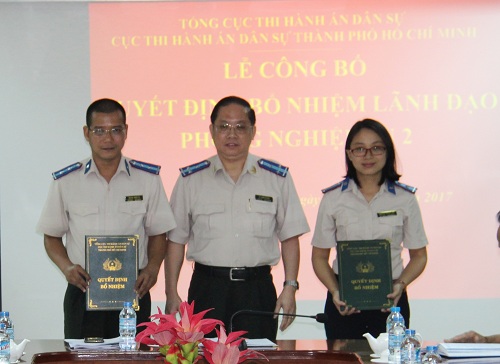 Công bố và trao Quyết định bổ nhiệm chức danh lãnh đạo  Phòng chuyên môn thuộc Cục