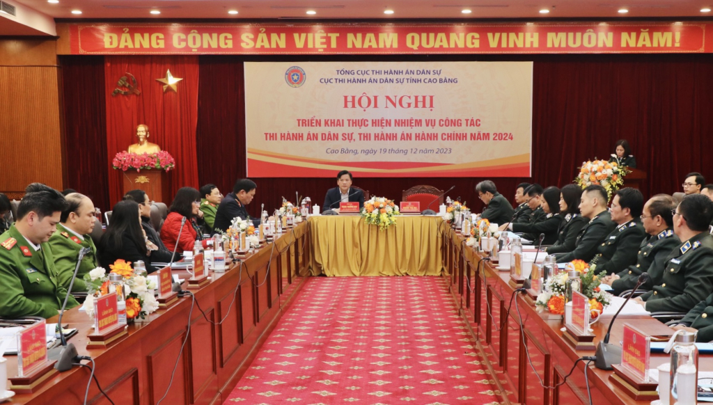 Tổ chức Hội nghị triển khai công tác thi hành án dân sự, thi hành án hành chính năm 2024