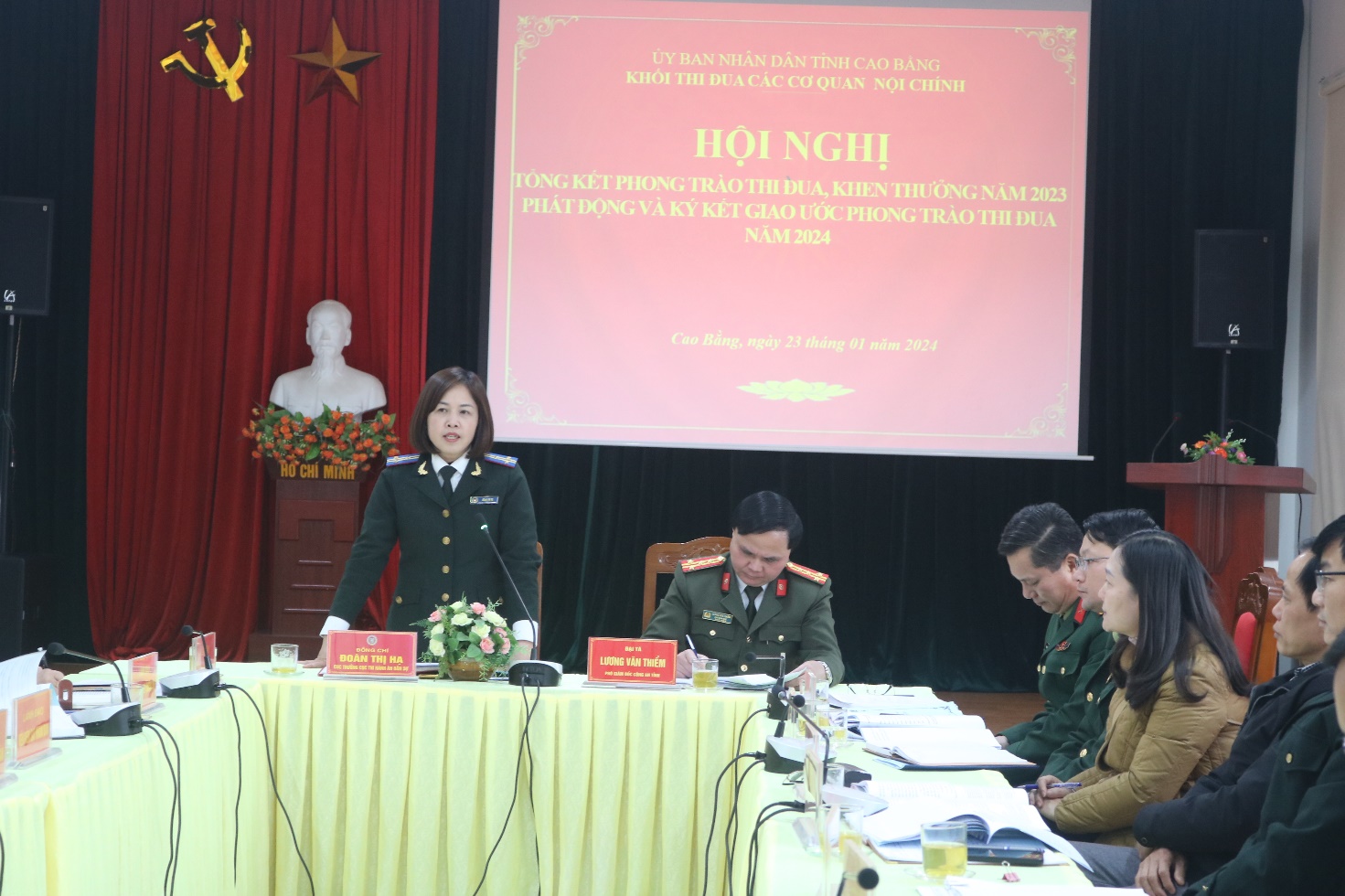 Cục THADS tỉnh Cao Bằng tổ chức Hội nghị tổng kết công tác thi đua, khen thưởng năm 2023 của Khối thi đua các cơ quan Nội chính tỉnh Cao Bằng