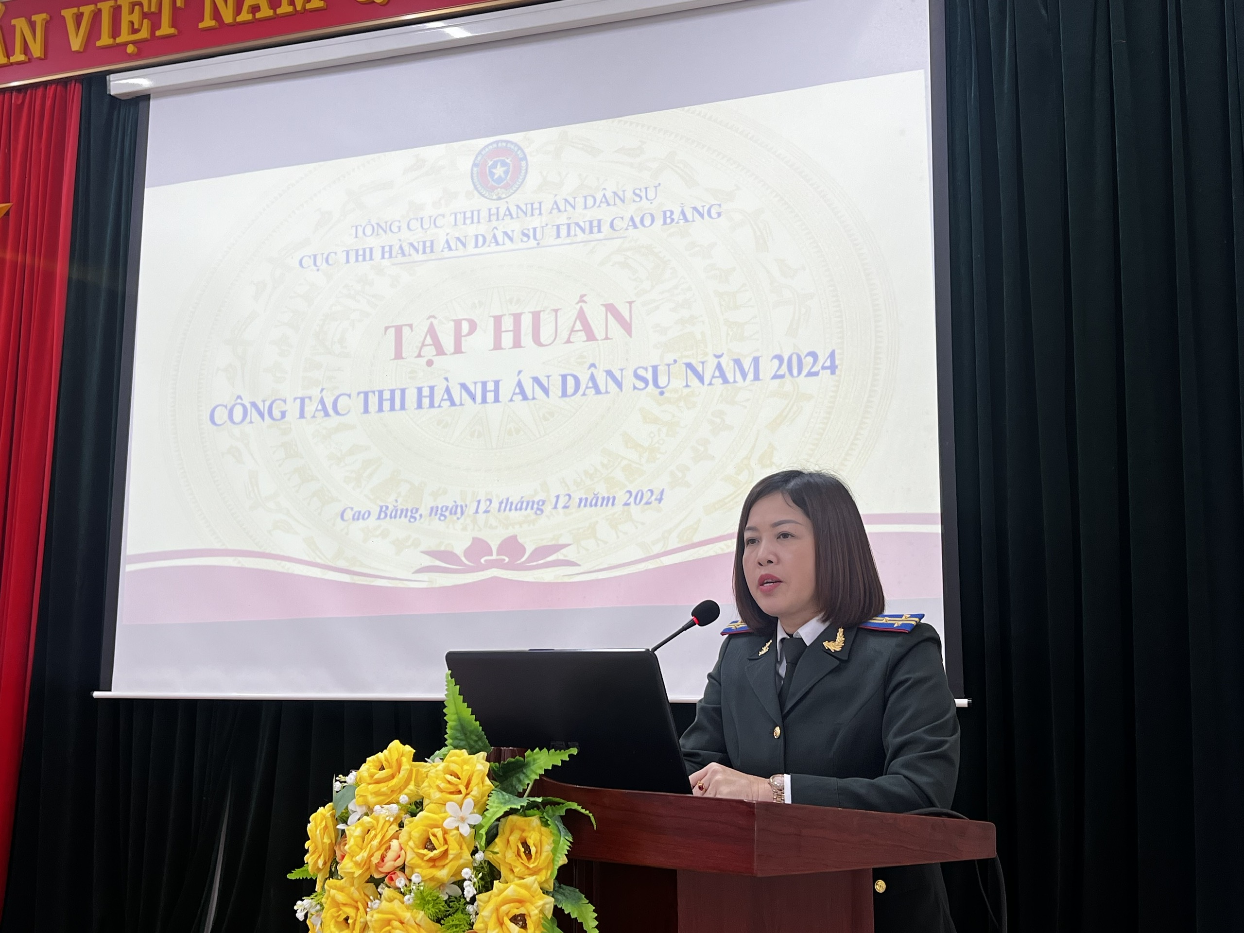 Cục Thi hành án dân sự tỉnh Cao Bằng tổ chức Hội nghị tập huấn công tác Thi hành án dân sự