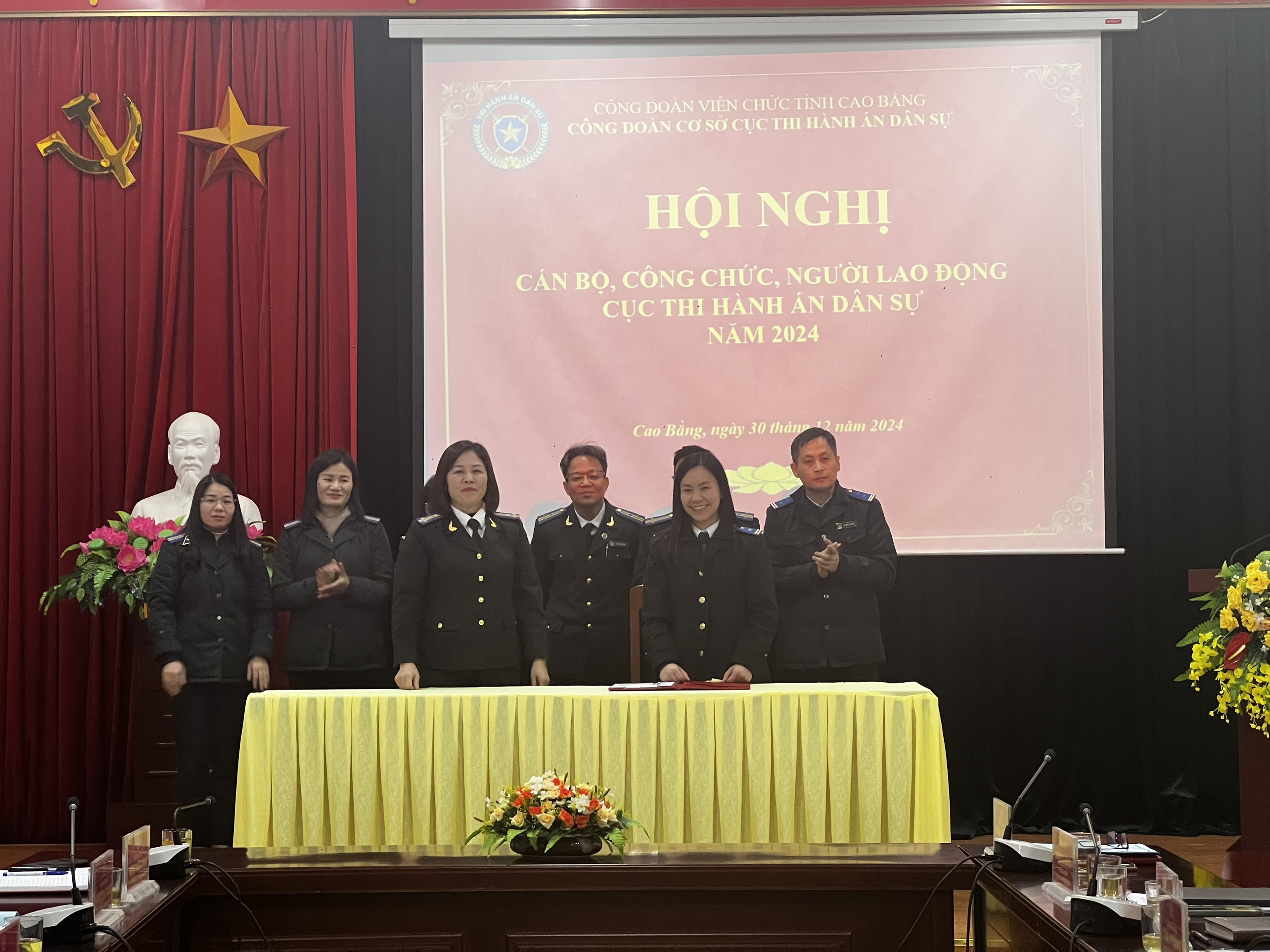 Cục Thi hành án dân sự tỉnh Cao Bằng tổ chức Hội nghị công chức, người lao động năm 2024