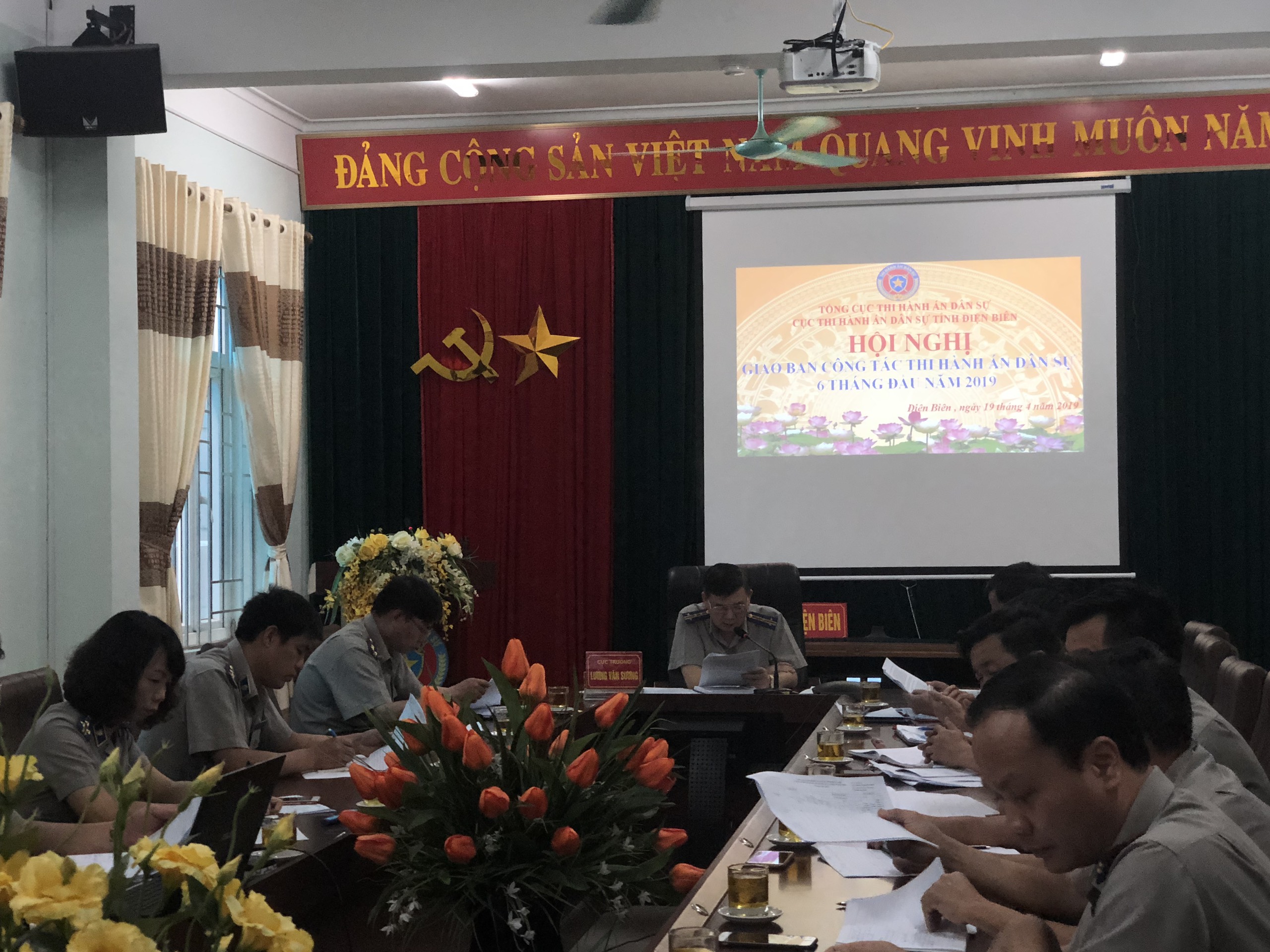 HỘI NGHỊ GIAO BAN KẾT QUẢ CÔNG TÁC THI HÀNH ÁN DÂN SỰ 6 THÁNG NĂM 2019
