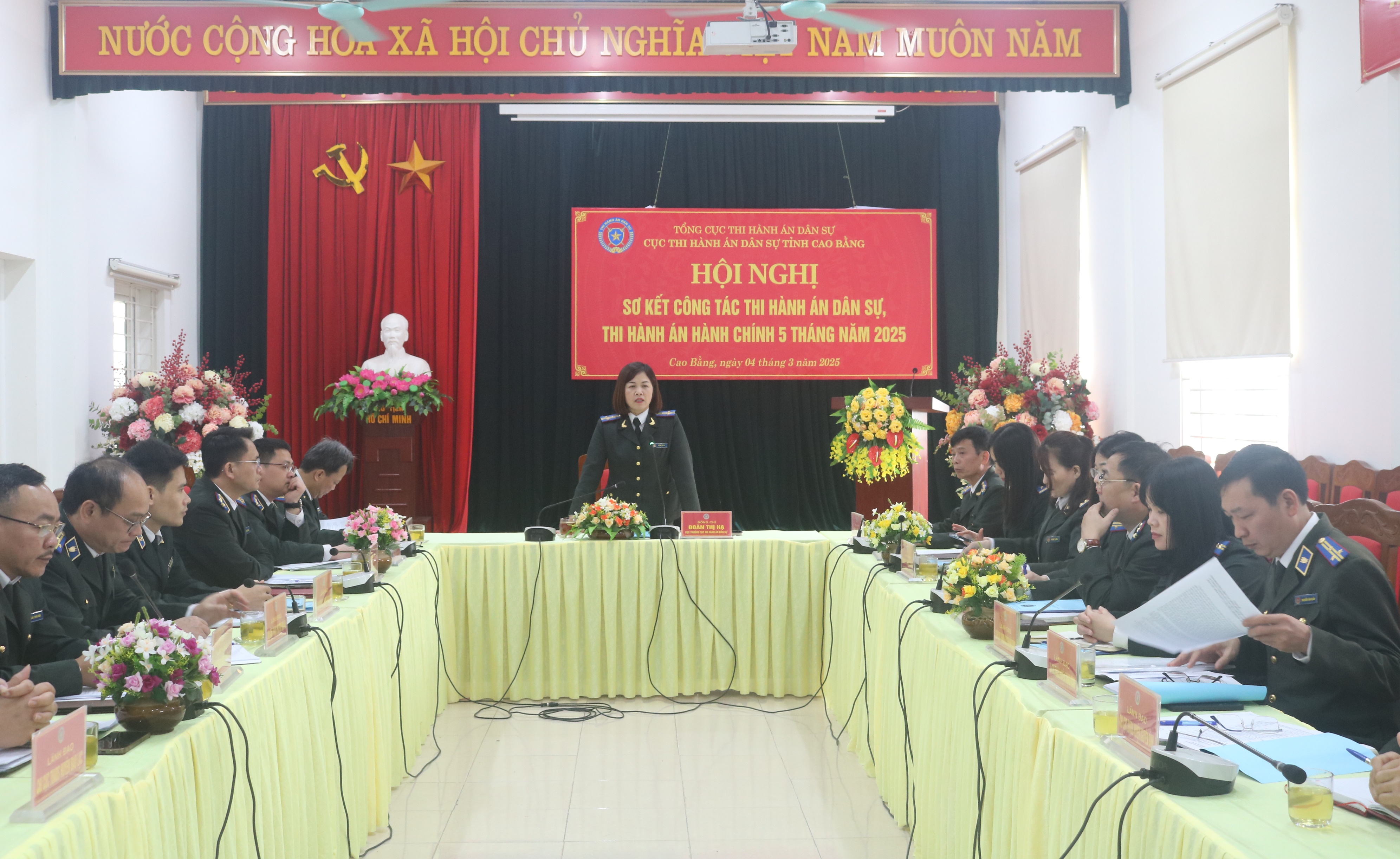 Cục Thi hành án dân sự tỉnh Cao Bằng tổ chức Hội nghị sơ kết Thi hành án dân sự, Thi hành án hành chính 5 tháng đầu năm 2025