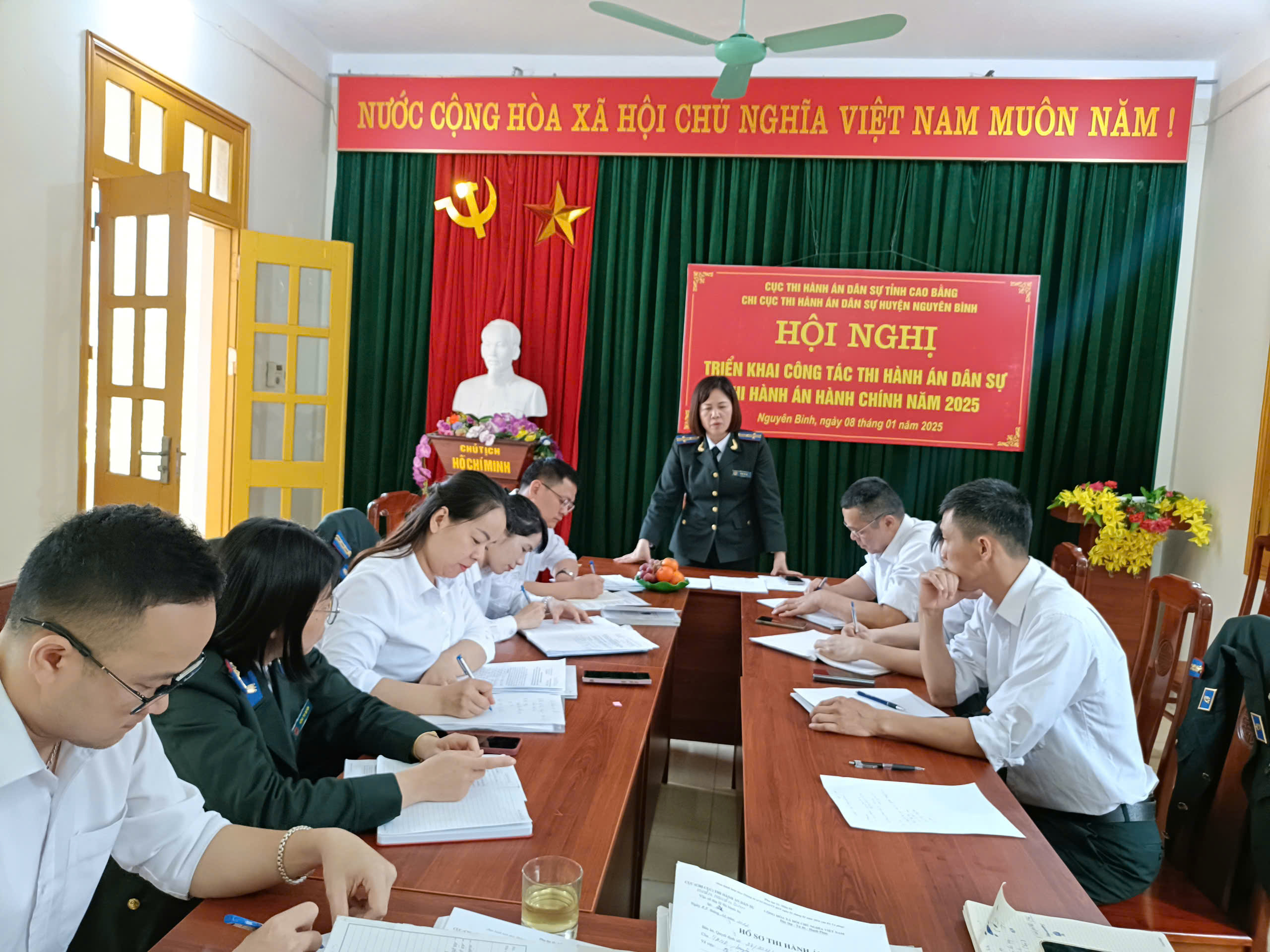 Kiểm tra chuyên đề công tác: xác minh, phân loại và tổ chức thi hành án; công tác kiểm tra, giải quyết khiếu nại, tố cáo và công tác kế toán nghiệp vụ thi hành án tại Chi cục THADS huyện Nguyên Bình