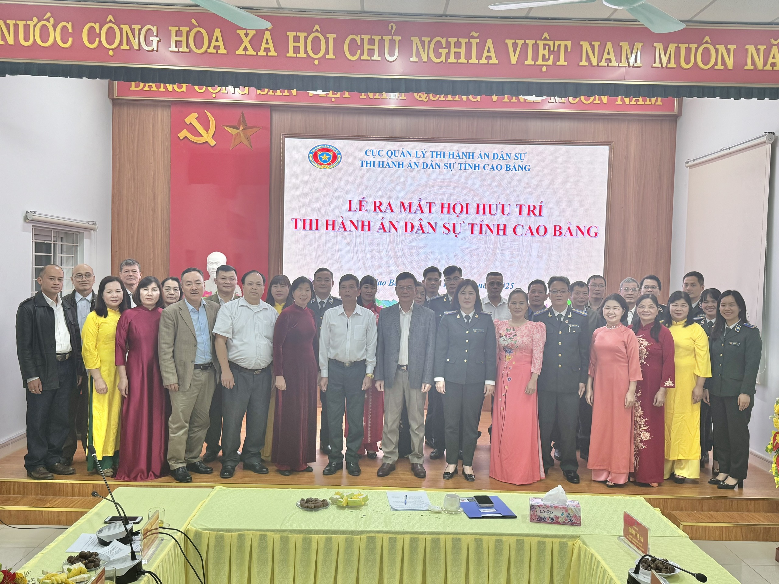 Lễ ra mắt Hội hưu trí Thi hành án dân sự tỉnh Cao Bằng