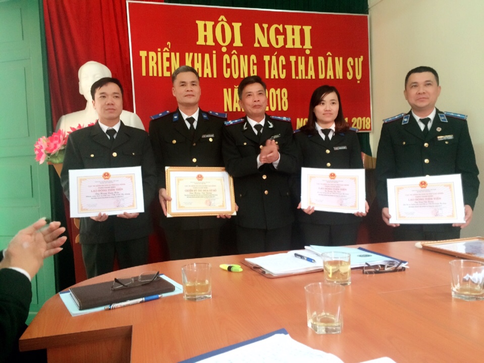 Chi cục Thi hành án dân sự huyện Hạ Lang tổ chức Hội nghị triển khai công tác năm 2018