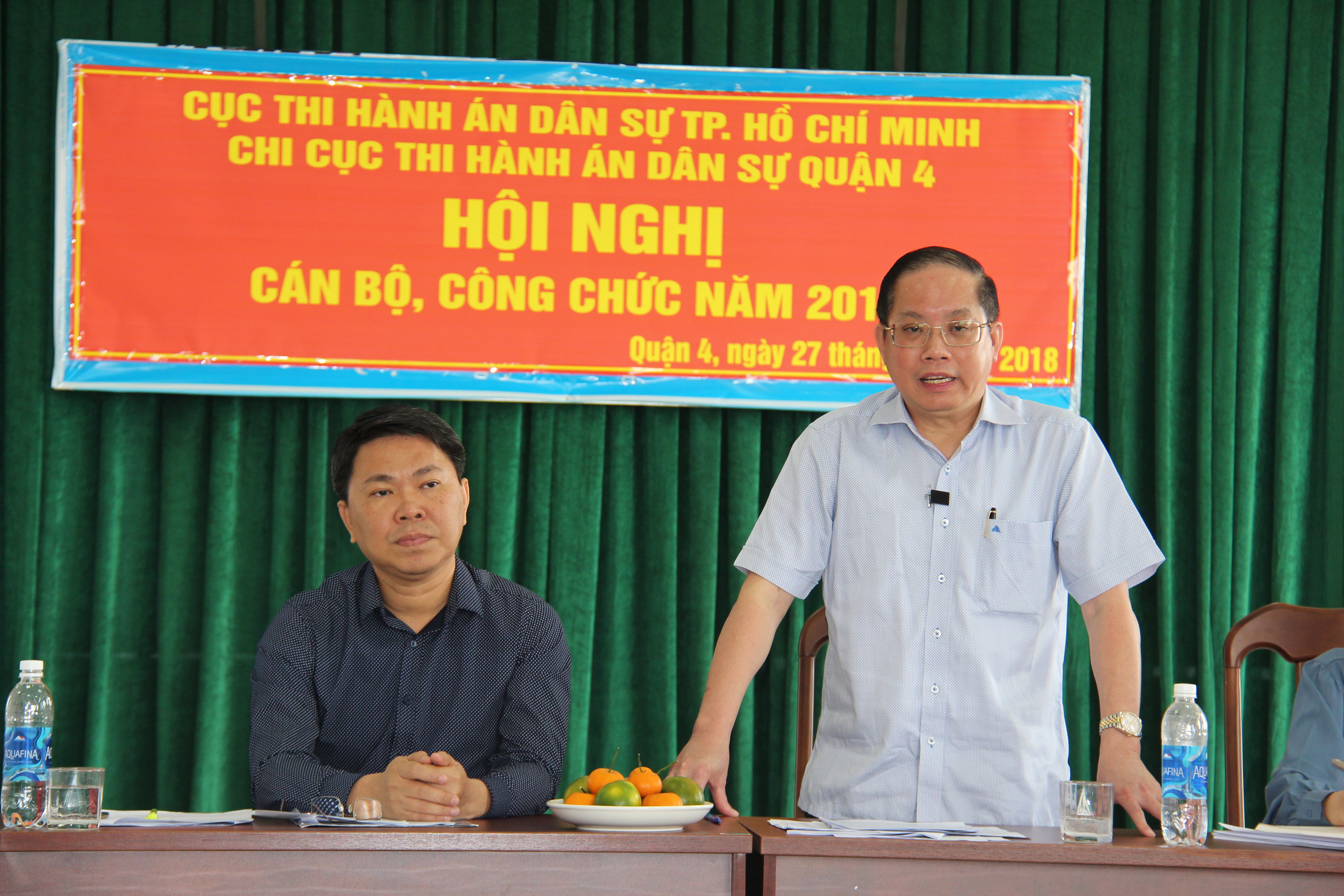 Cục THADS thành phố  kiểm tra việc thực hiện chỉ tiêu tại Chi cục Thi hành án dân sự Quận 4