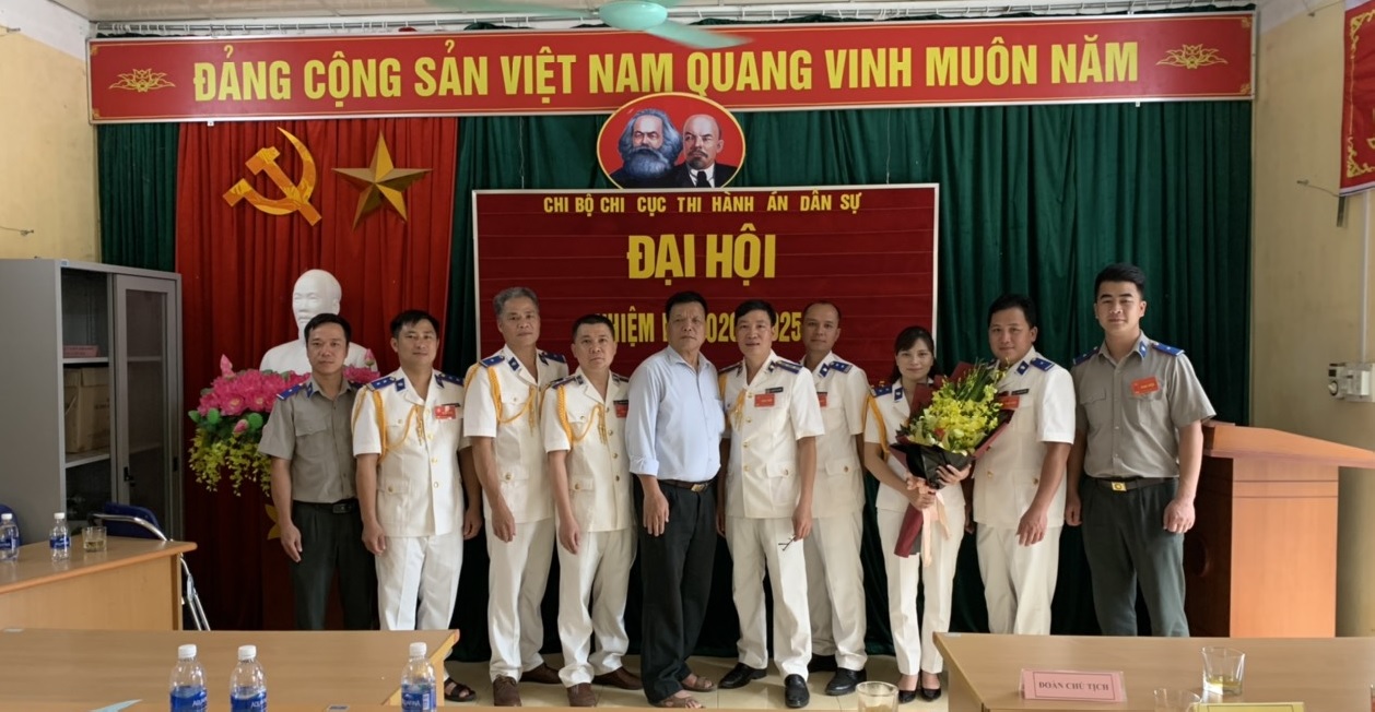 Đại hội Chi bộ Chi cục Thi hành án dân sự huyện Hạ Lang nhiệm kỳ 2020 - 2025