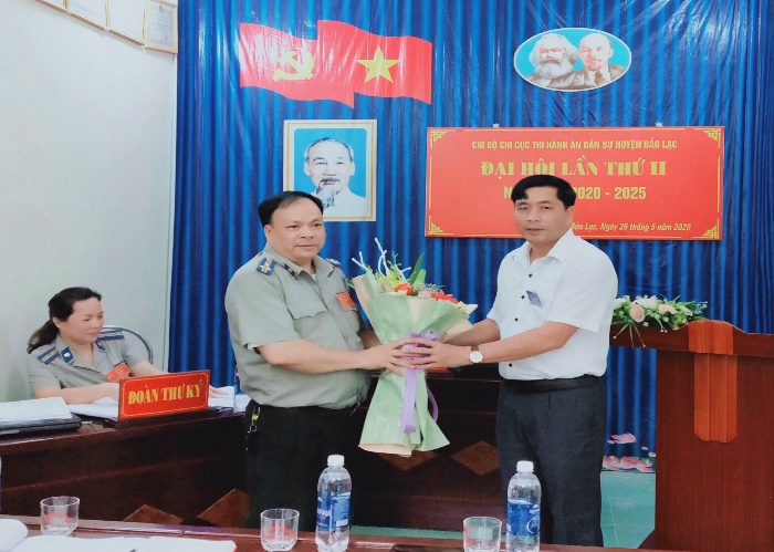 Đại hội Chi bộ Chi cục Thi hành án dân sự huyện Bảo Lạc lần thứ II, nhiệm kỳ 2020-2025