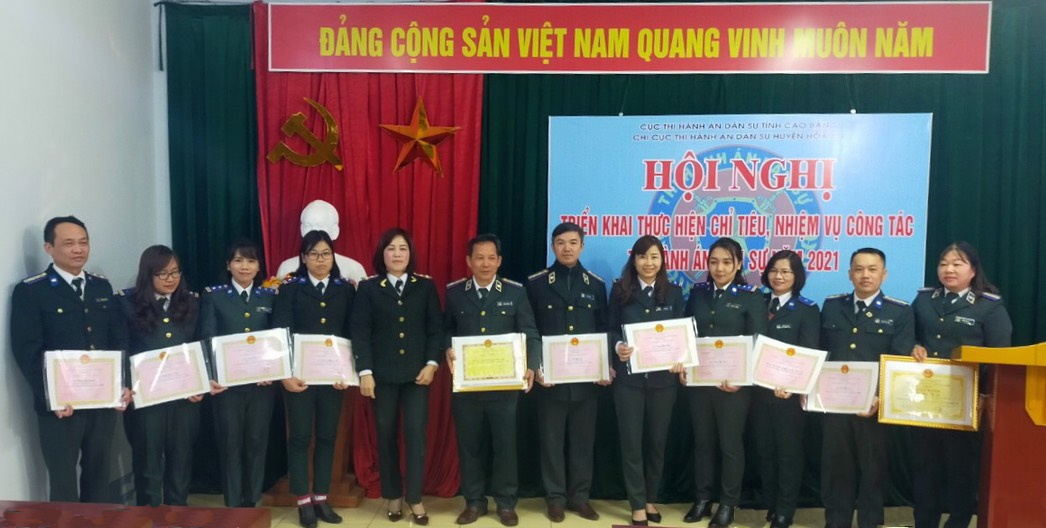 Chi cục THADS huyện Hòa An tổ chức Hội nghị triển khai công tác năm 2021