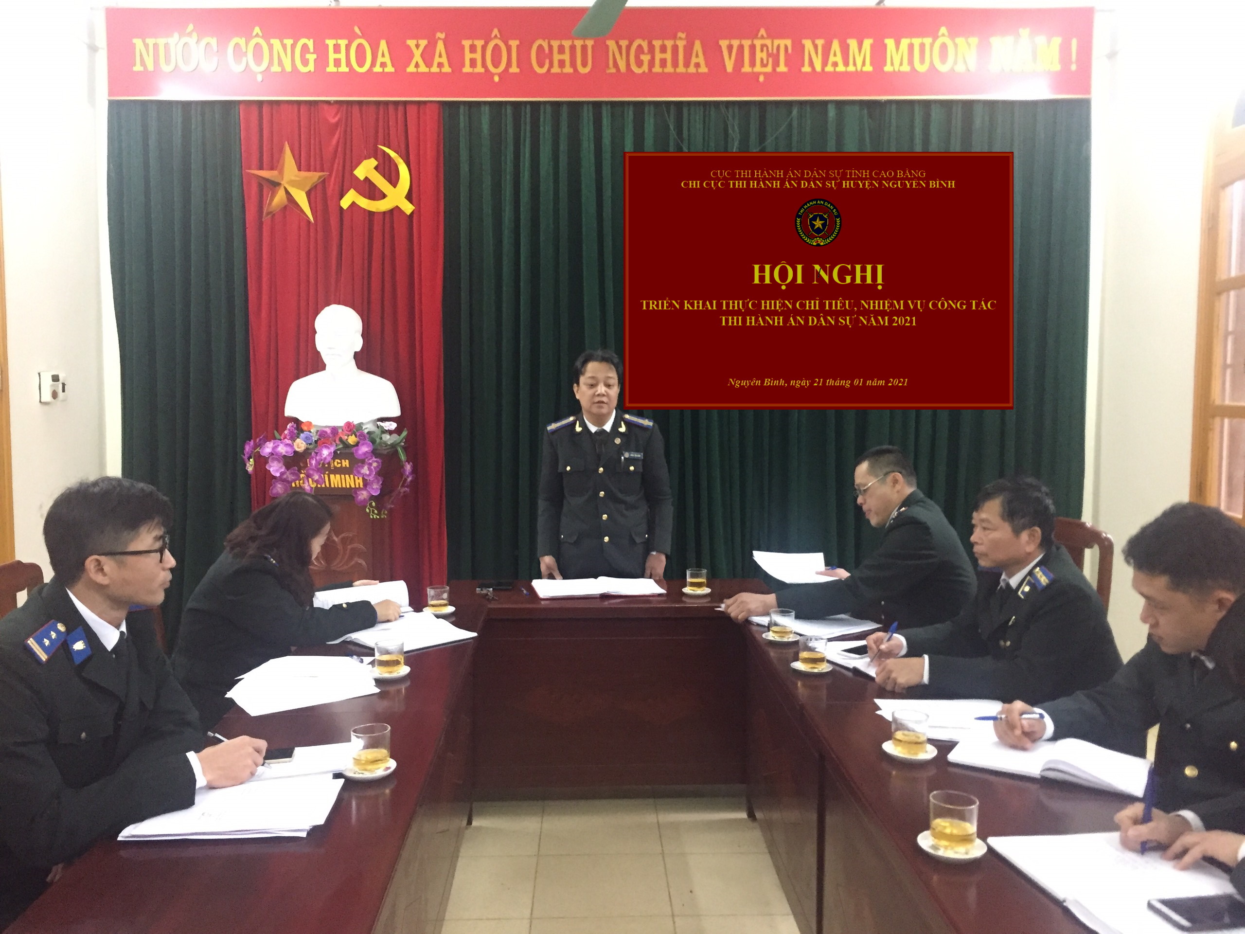 Chi cục THADS huyện Nguyên Bình quyết tâm hoàn thành xuất sắc các chỉ tiêu, nhiệm vụ năm 2021