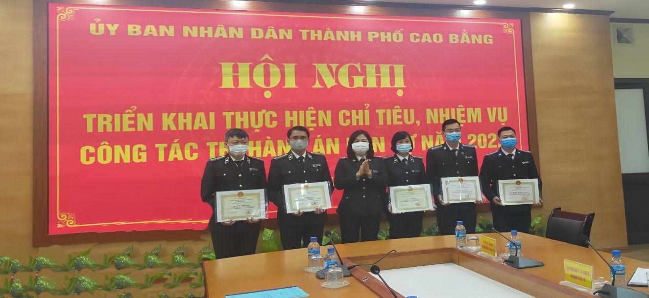Ủy ban nhân dân thành phố Cao Bằng tổ chức hội nghị triển khai chỉ tiêu, nhiệm vụ công tác thi hành án dân sự năm 2022