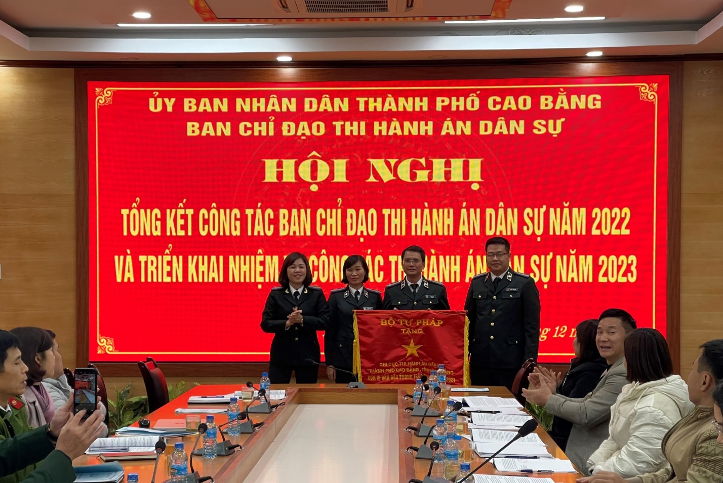 Ban Chỉ đạo Thi hành án dân sự thành phố Cao Bằng tổ chức Hội nghị tổng kết công tác năm 2022 và triển khai nhiệm vụ công tác Thi hành án dân sự năm 2023