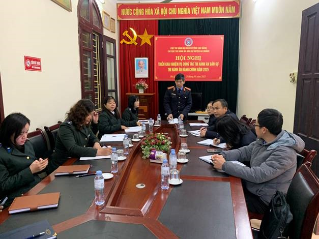 Viện kiểm sát nhân dân huyện kiểm sát trực tiếp hoạt động thi hành án dân sự tại Chi cục Thi hành án dân sự huyện Hà Quảng