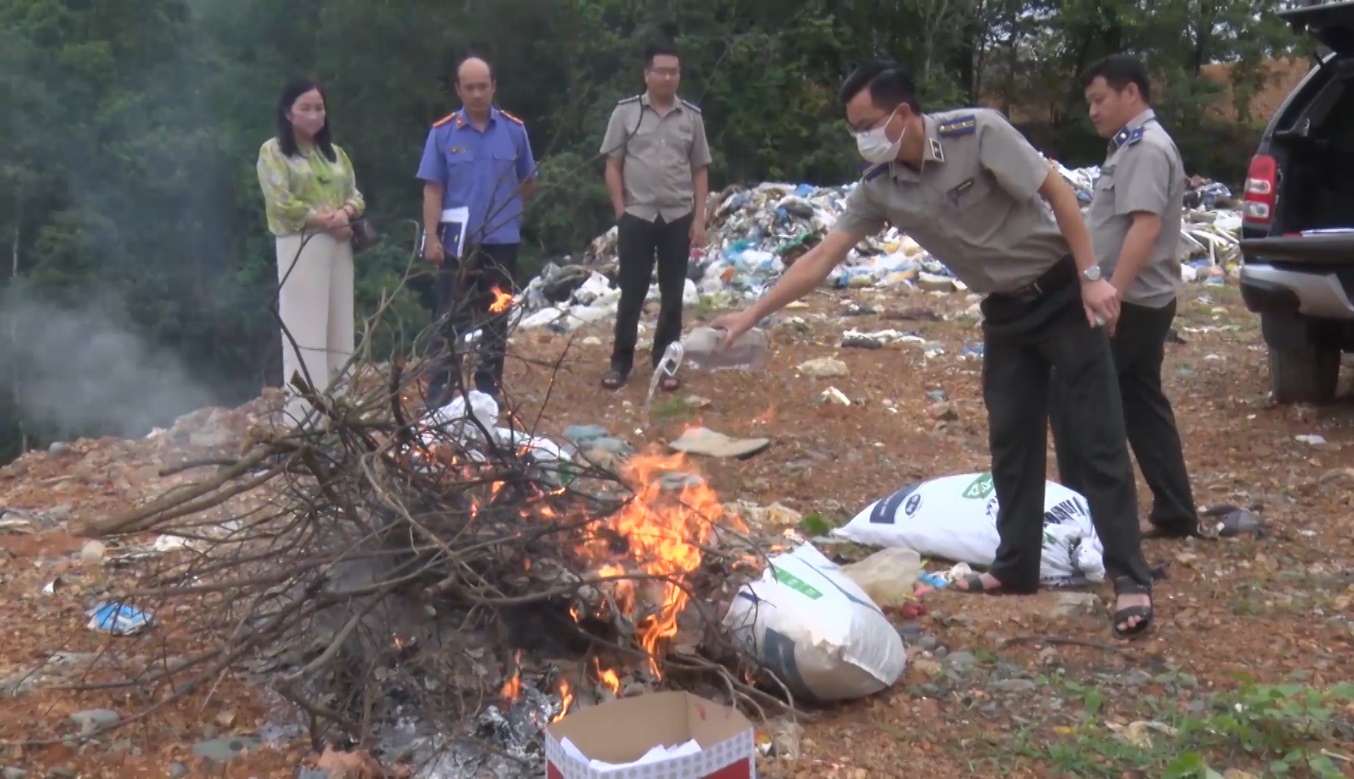 Chi cục THADS huyện Bảo Lạc, tiêu hủy vật chứng, tài sản