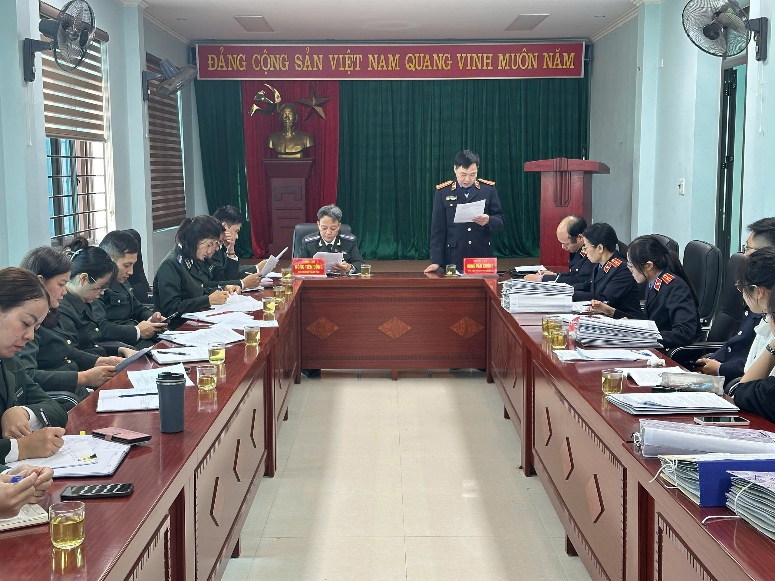 Viện kiểm sát nhân dân khu vực 1 trực tiếp kiểm sát việc tuân theo pháp luật trong thi hành án dân sự tại Phòng Thi hành án dân sự khu vực 1, tỉnh Cao Bằng