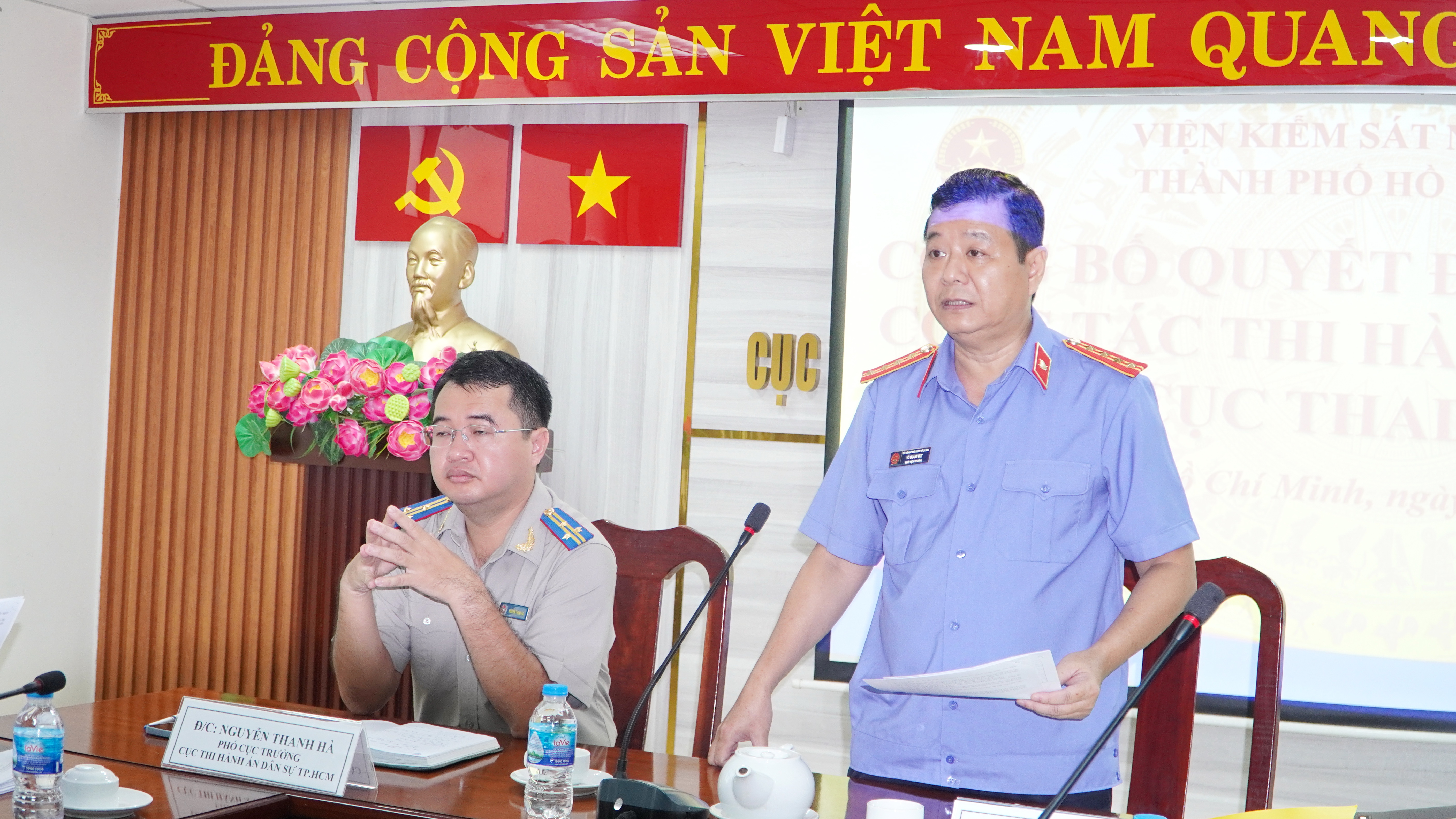 Viện kiểm sát nhân dân thành phố Công bố Quyết định trực tiếp kiểm sát công tác THADS