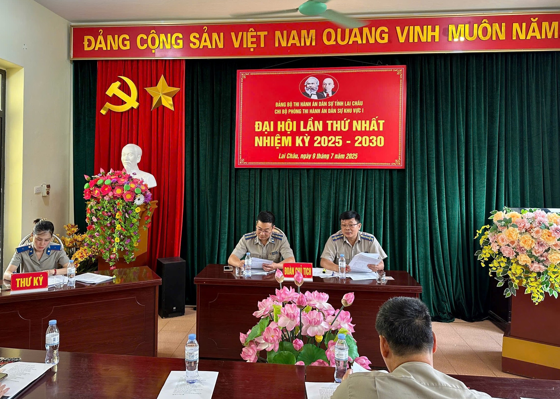 Đại hội Chi bộ Phòng Thi hành án dân sự Khu vực I – Châu,  lần thứ I, nhiệm kỳ 2025-2030