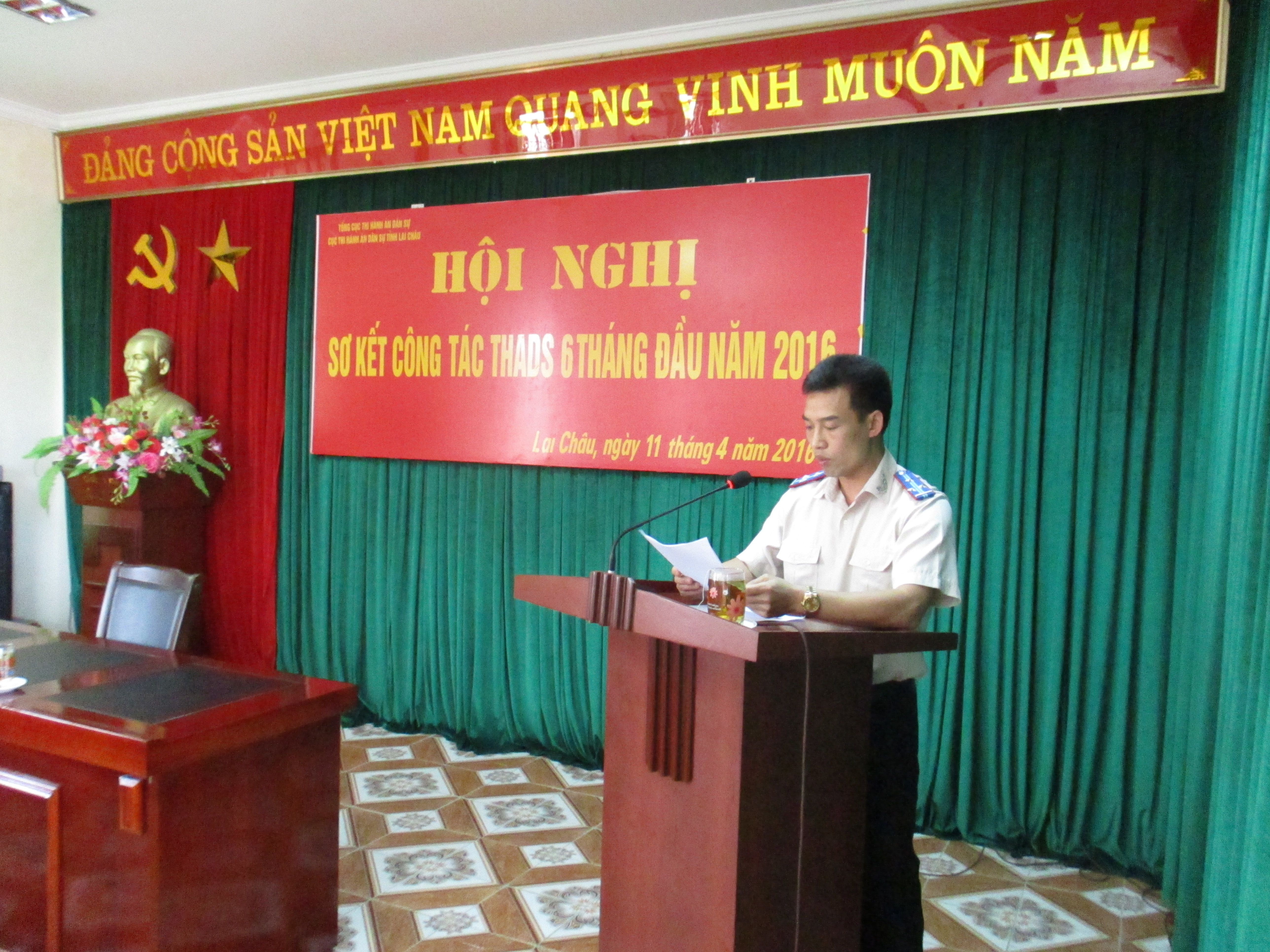 Triển khai Hội nghị sơ kết công tác Thi hành án dân sự 6 tháng đầu năm 2016