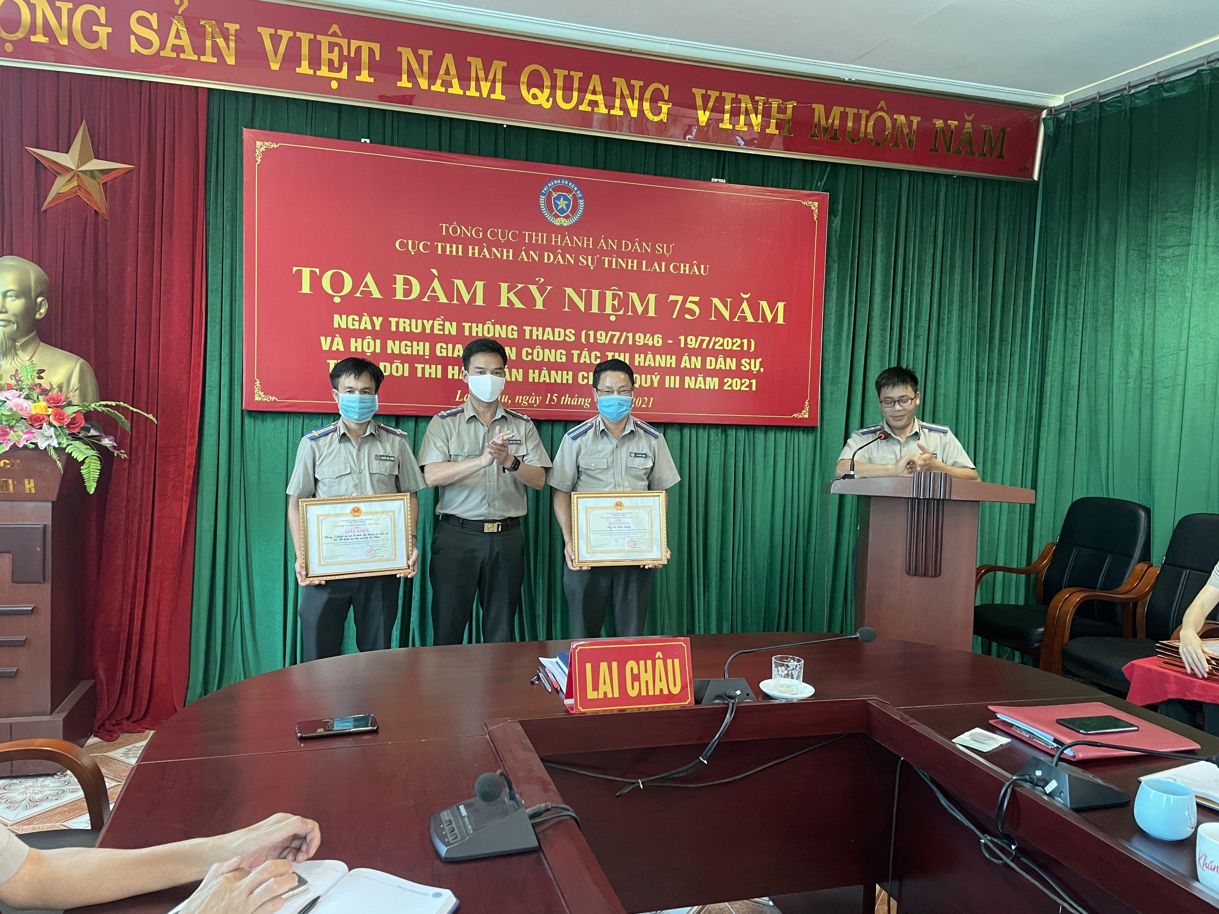 Cục Thi hành án dân sự tỉnh Lai Châu hưởng ứng Đợt thi đua cao điểm  lập thành tích chào mừng kỷ niệm 75 năm Ngày truyền thống  Thi hành án dân sự (19/7/1946-19/7/2021)